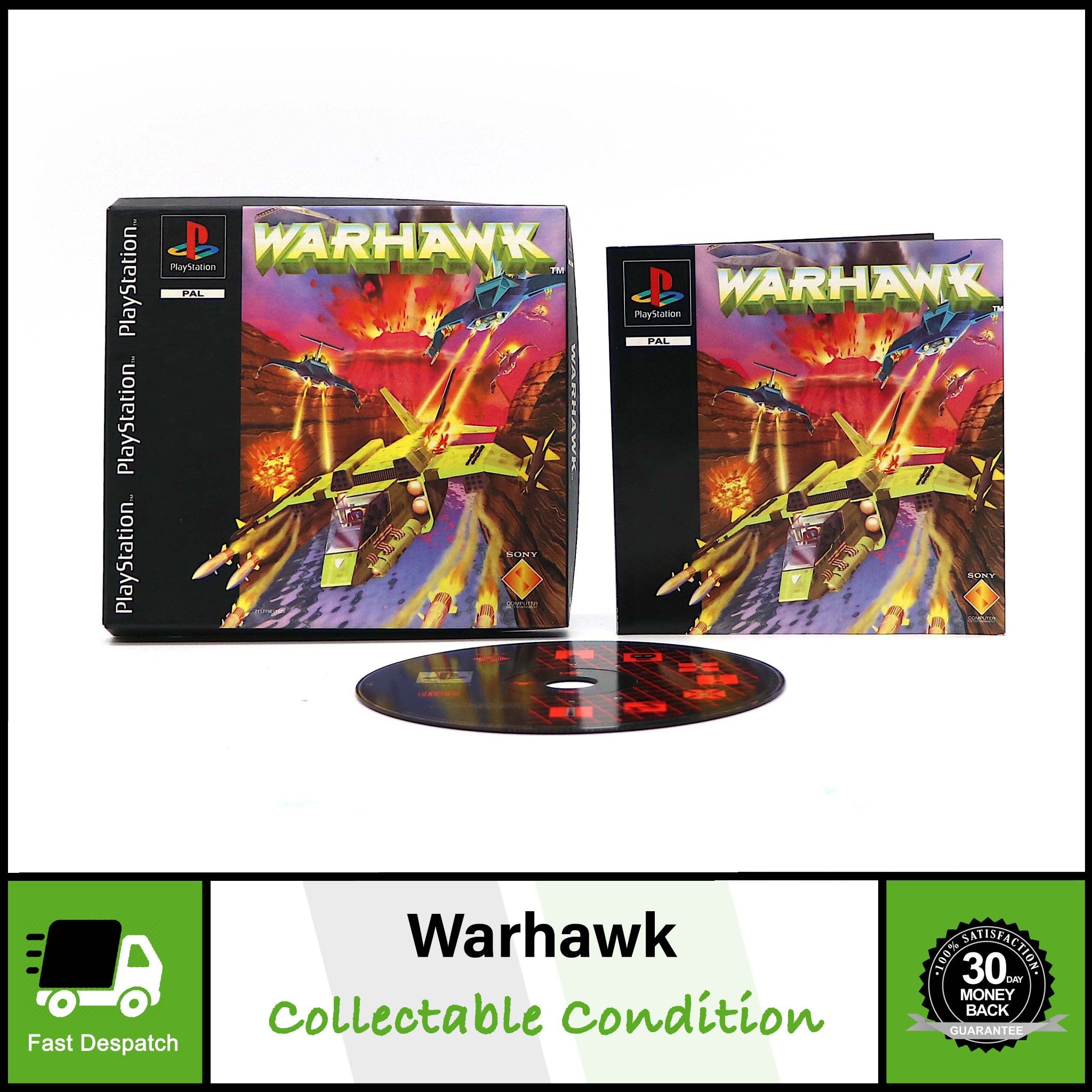 Warhawk | Sony PS1 PSOne Game | Cardboard Box | Collectable Condition