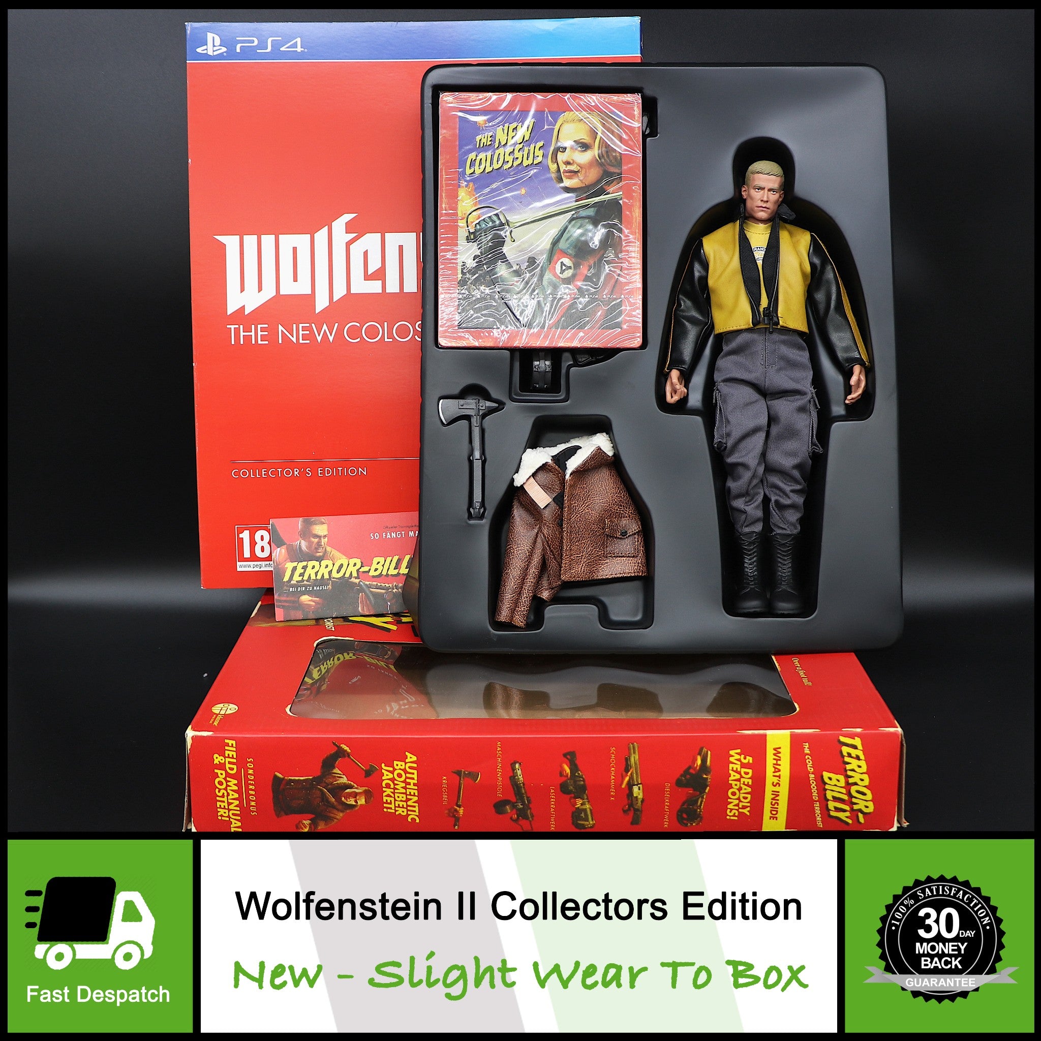 Wolfenstein II The New Colossus Collectors Edition | PS4 Game | GERMAN Version!