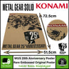 Metal Gear Solid 25th Anniversary Original (LARGE) Embossed Poster | 51.5x72.5cm