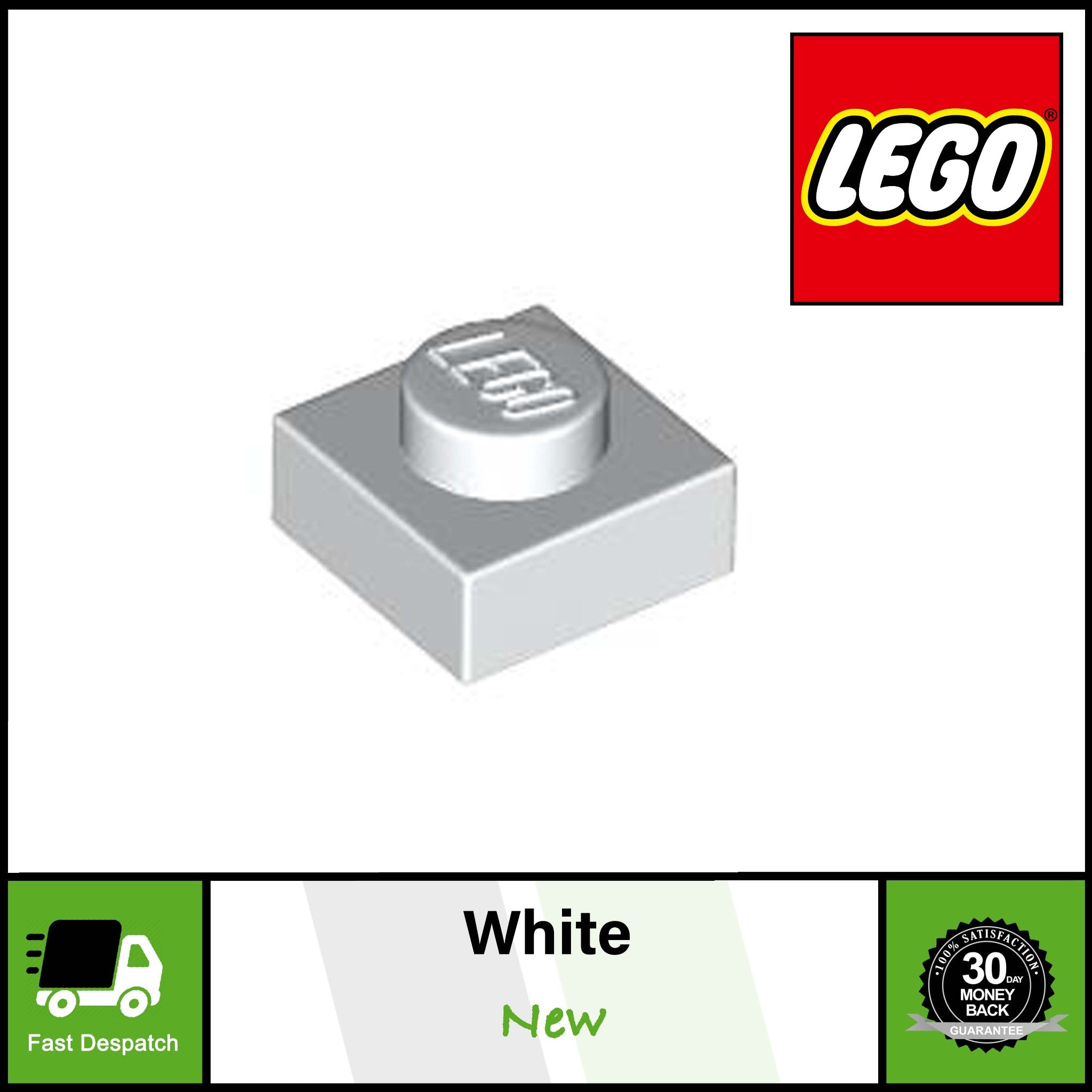 20 40 60 100 200 500 LEGO 1x1 Square Plate 3024 | Can Be Used With Mosaic Art