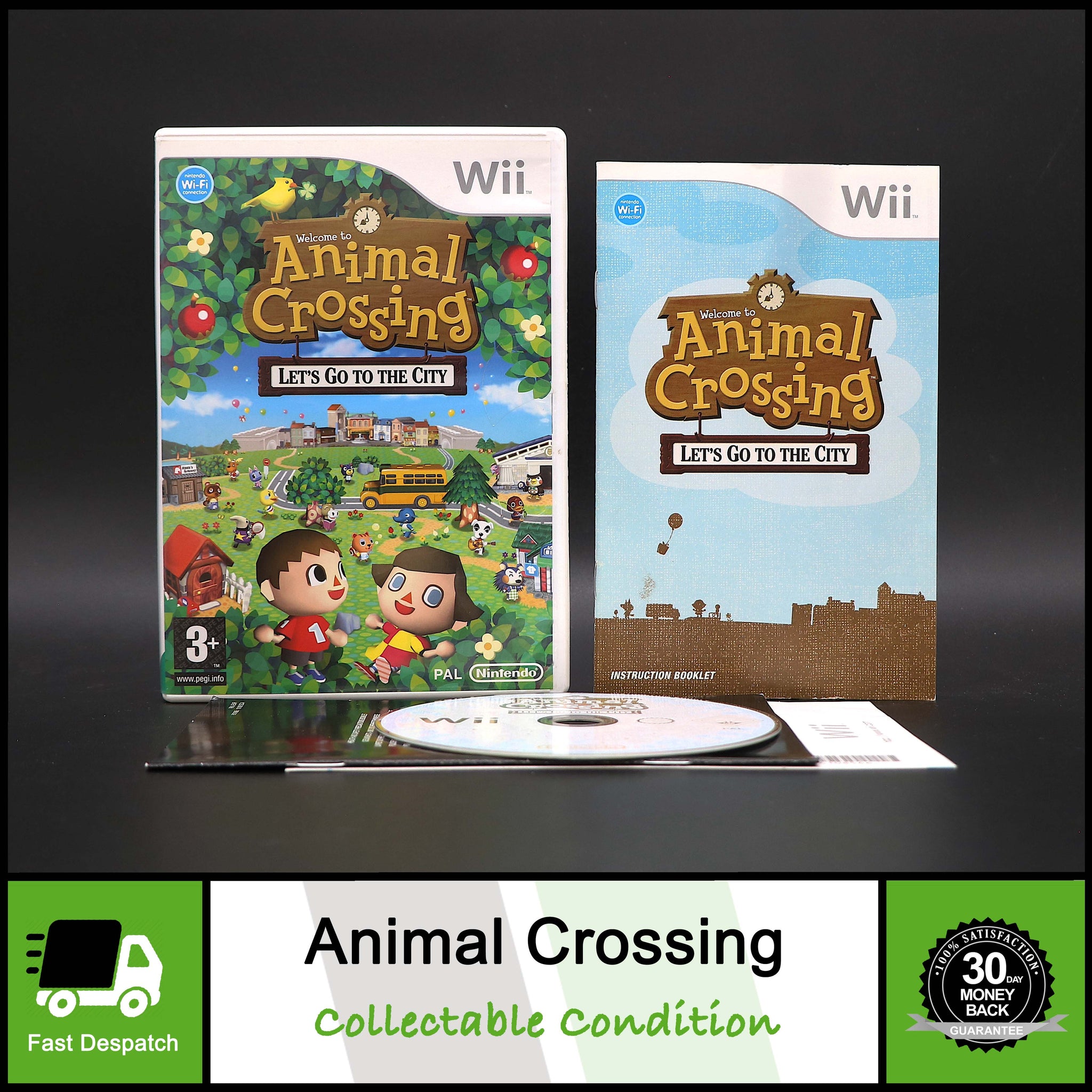 Animal Crossing | Lets Go To The City Nintendo Wii Game | Collectable Condition