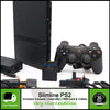 Black Slimline Slim Sony PS2 Console System With Controller & 8MB Card | Grade 2