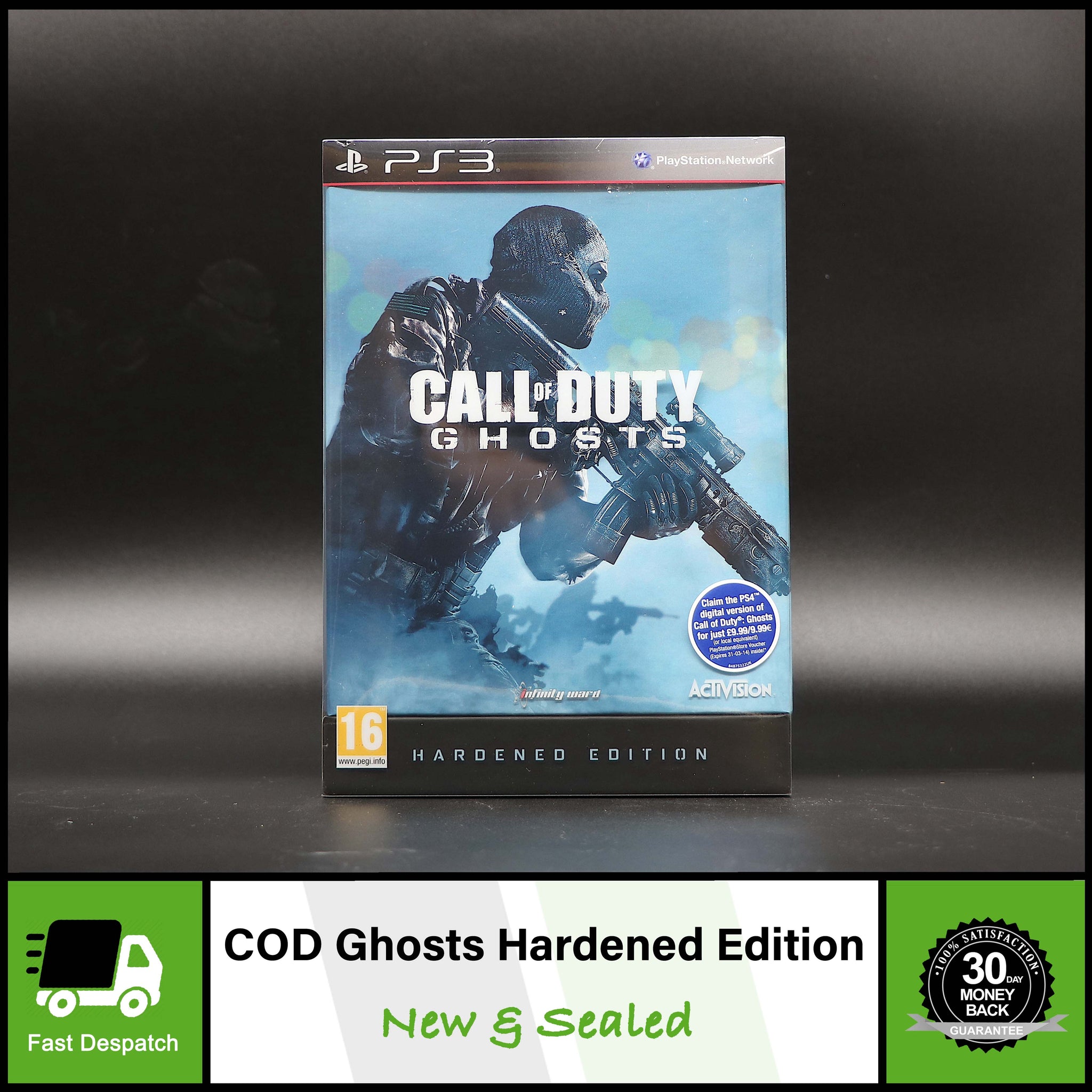 Call of Duty: Ghosts - Replacement PS4 Cover and Case. NO GAME!!