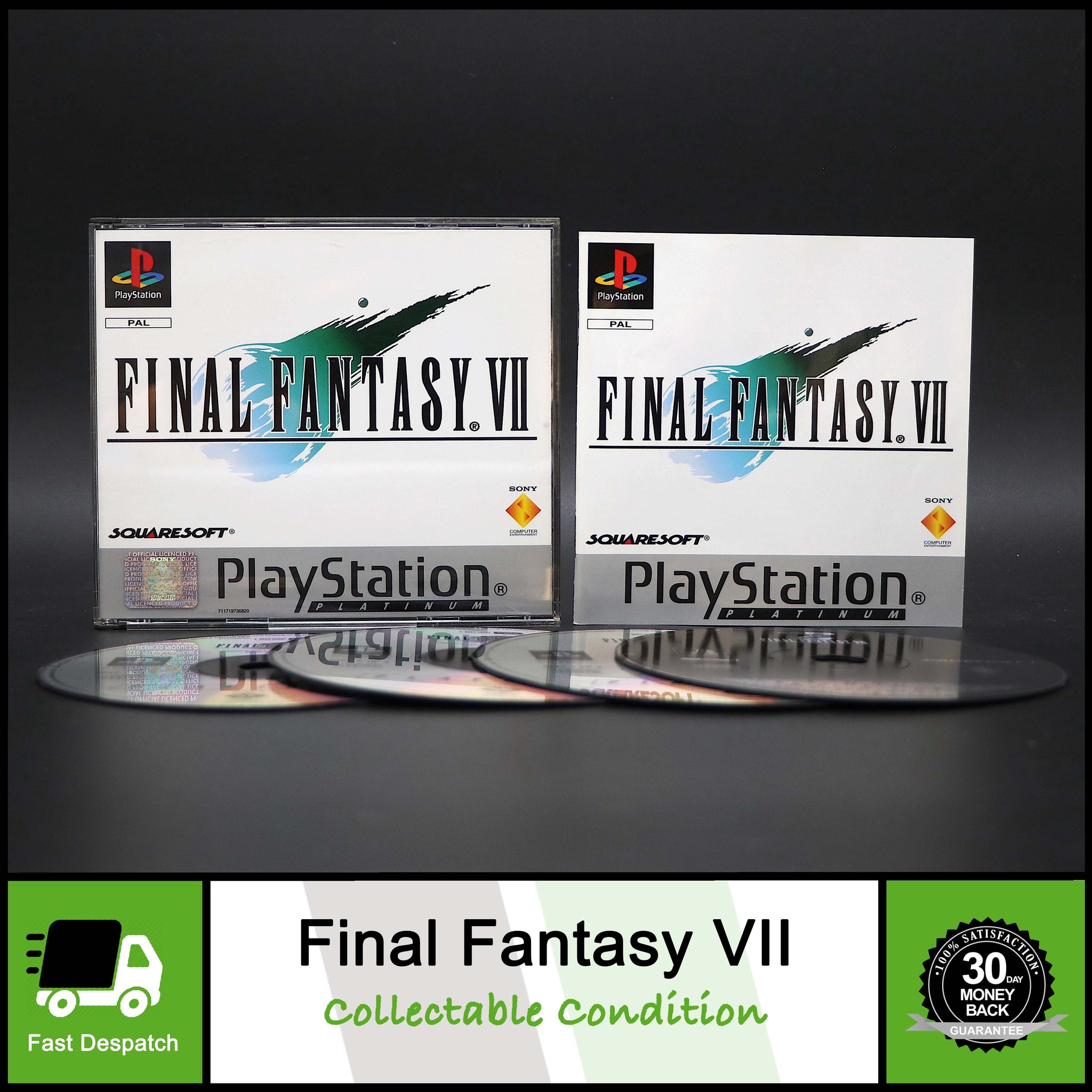 Final Fantasy VII (7 Seven FF7) - Sony PSOne PS1 Game - Collectable Condition!