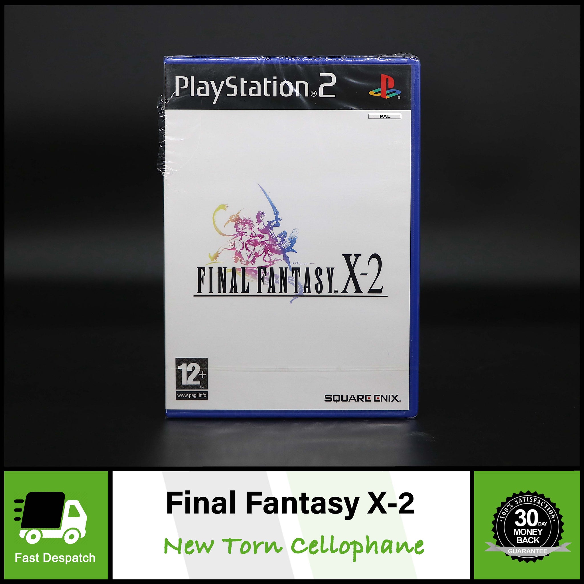 Final Fantasy X-2 (10-2) | Sony PSTwo PS2 Game | New Torn Cellophane