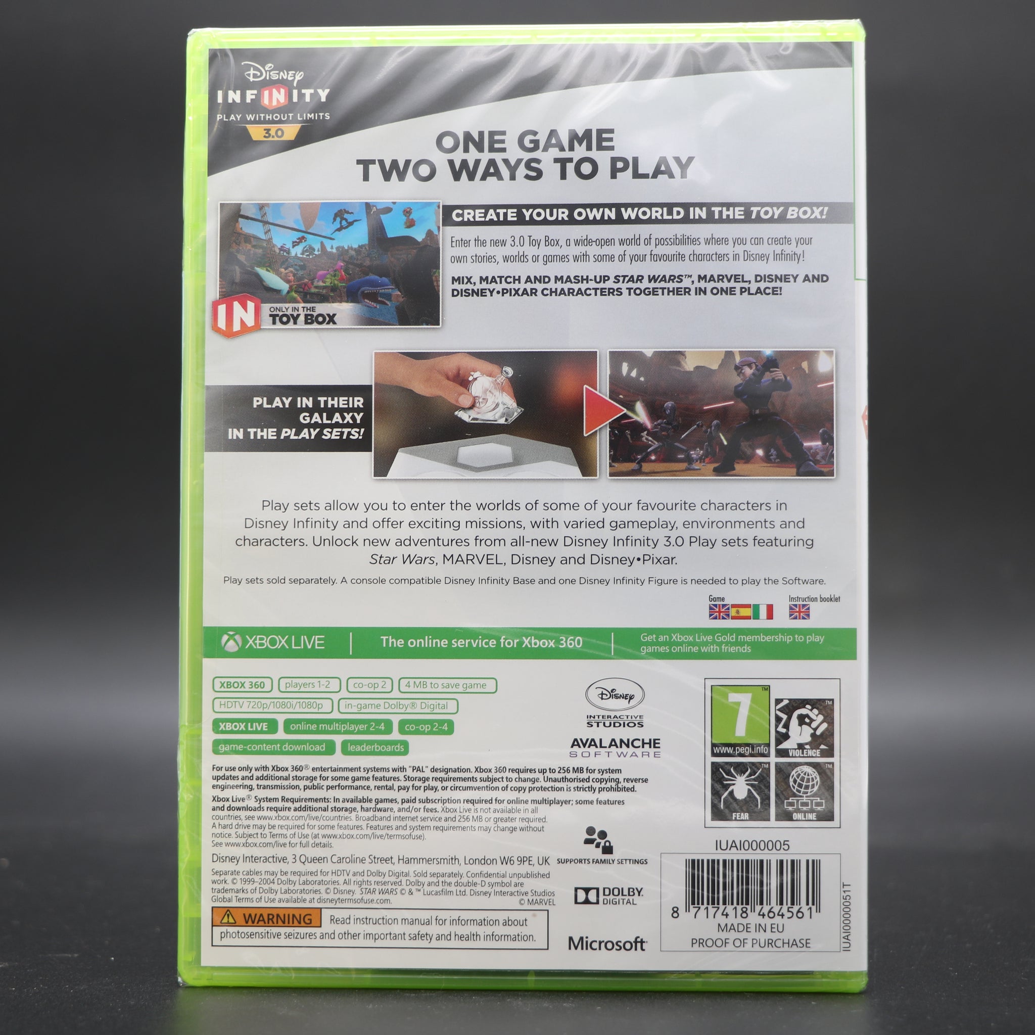 Disney Infinity 3.0 Software | Microsoft Xbox 360 Game Disc | New & Sealed