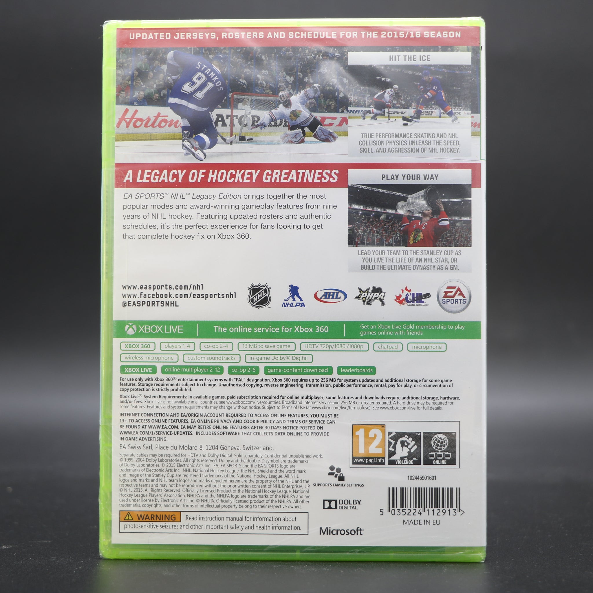 NHL Legacy Edition | EA Sports | Microsoft Xbox 360 Game | New & Sealed