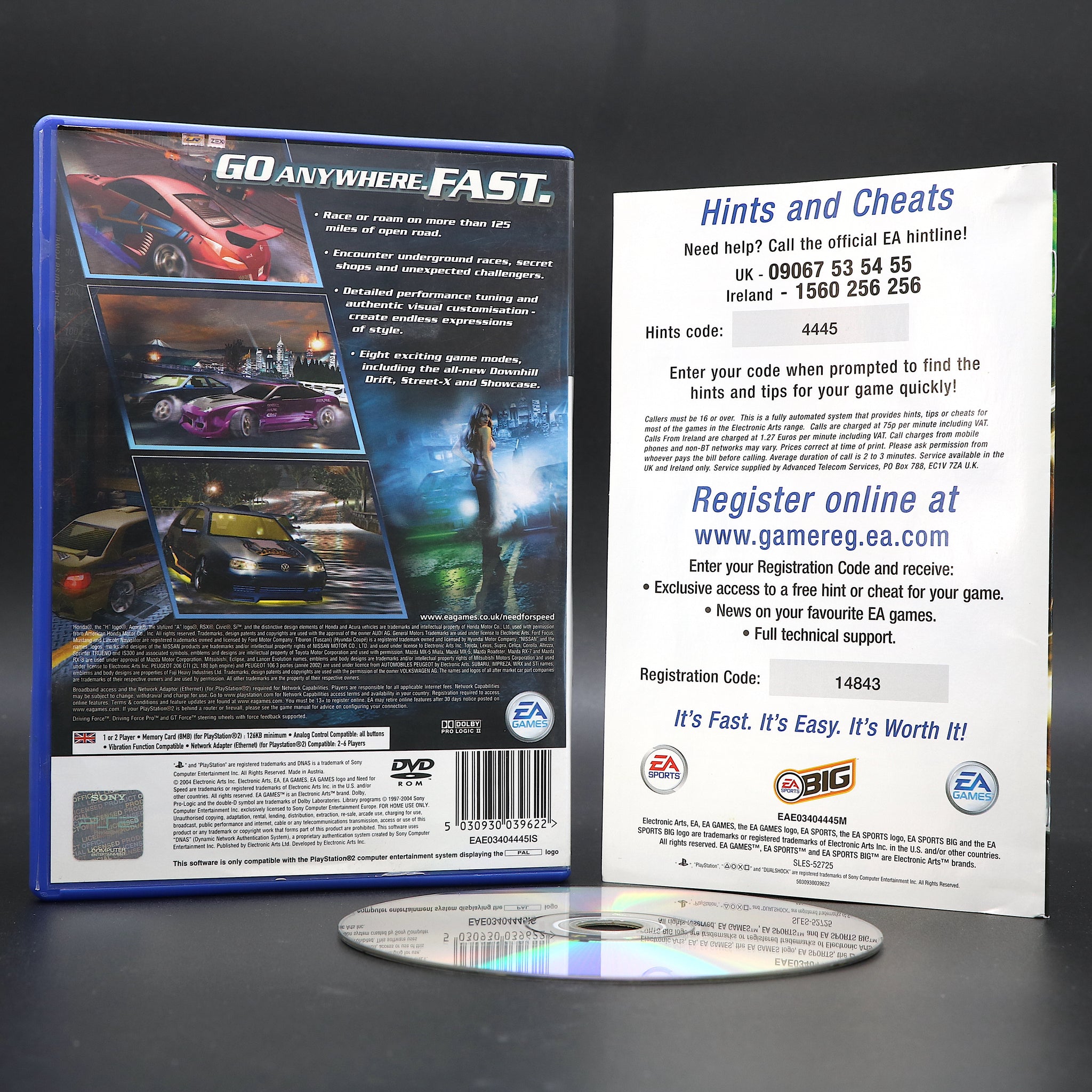 Need For Speed Underground 2 | PSTWO PS2 Game | Collectable Condition!