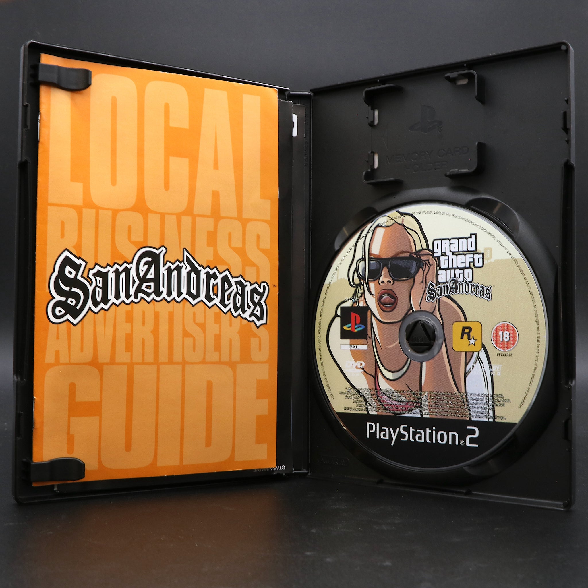 Grand Theft Auto (GTA) San Andreas | Sony PS2 Game + Map | Collectable Condition