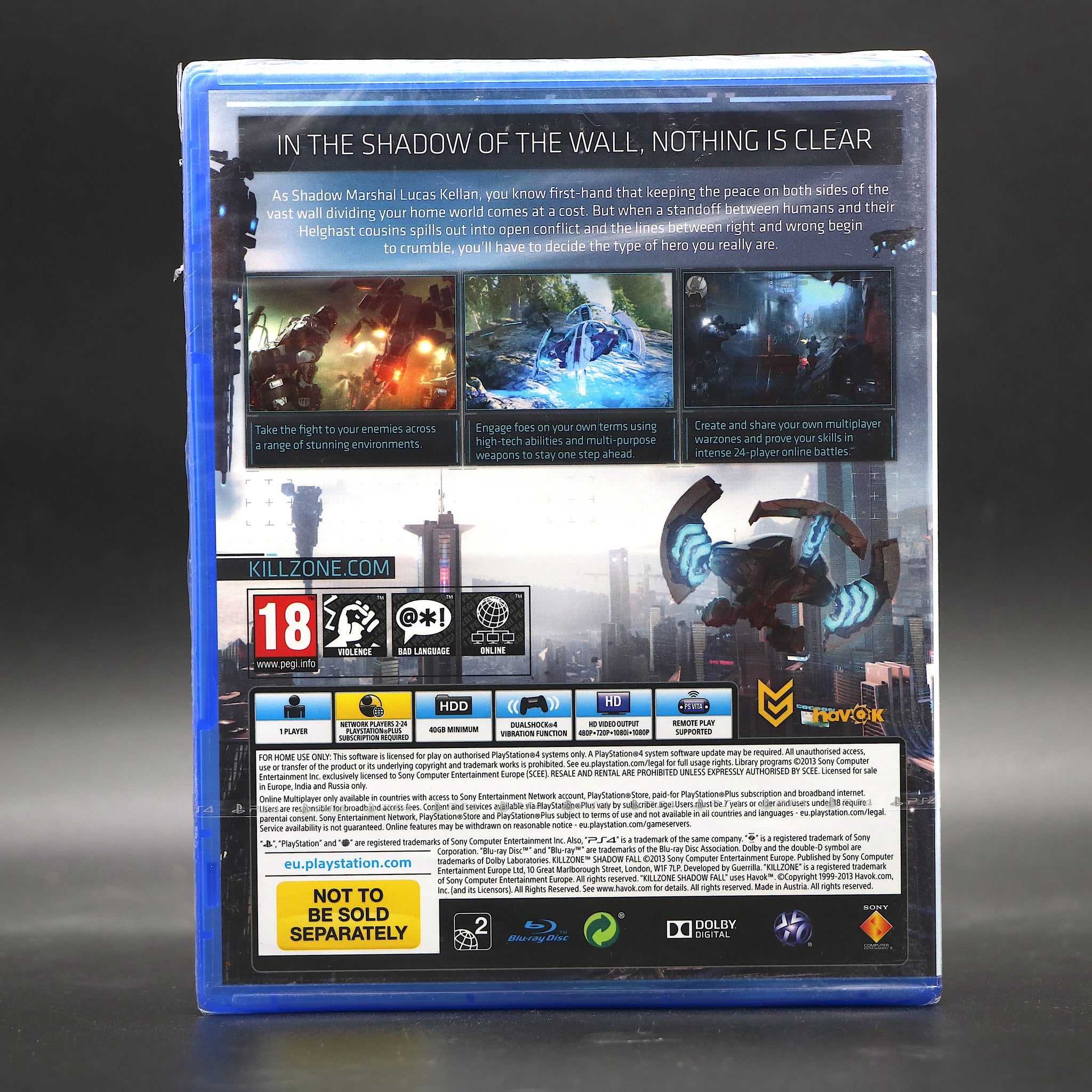 Killzone Shadow Fall | Sony Playstation 4 PS4 Game | New