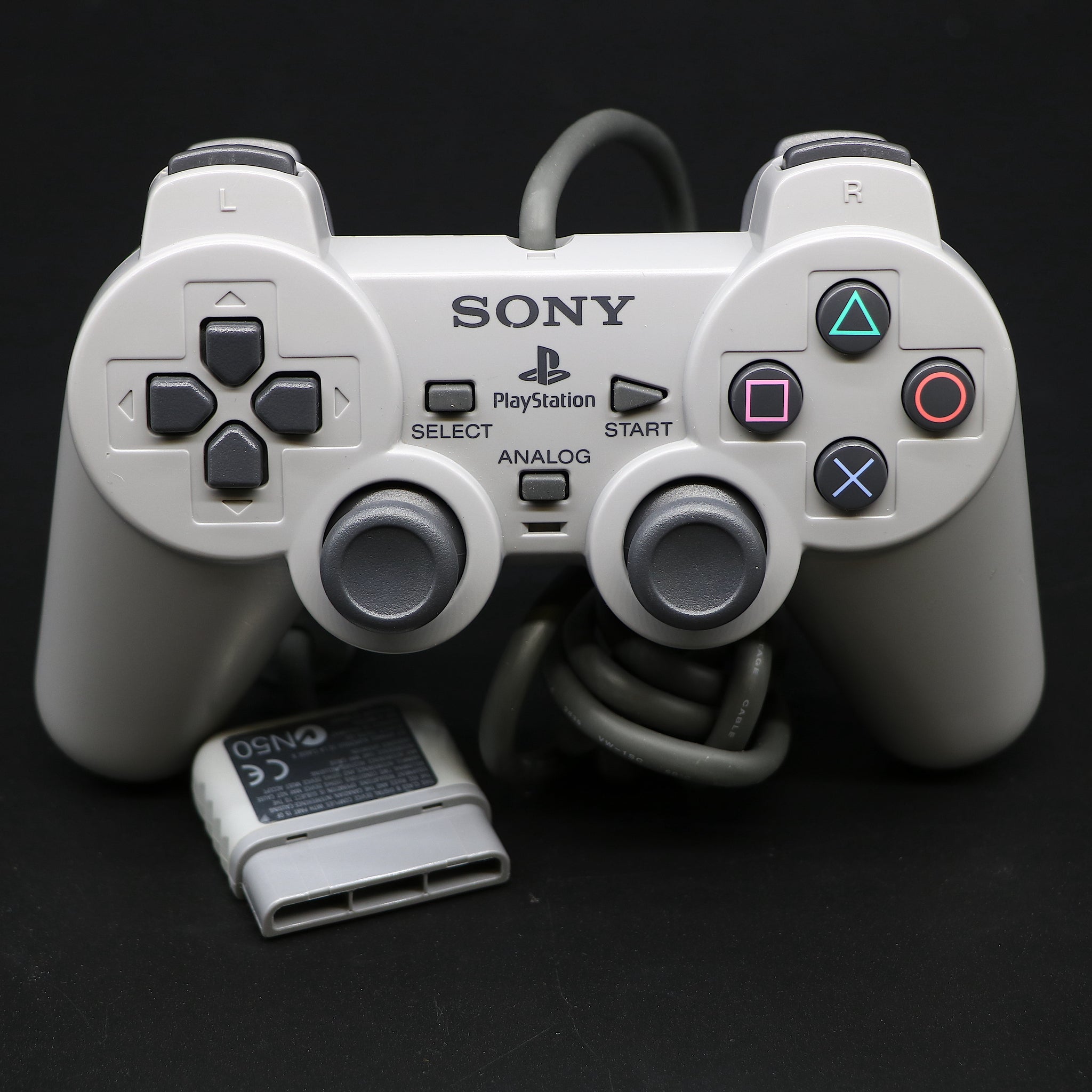 Official Sony Dualshock Grey PS1 Playstation PSONE Analog Controller - SCPH-1180