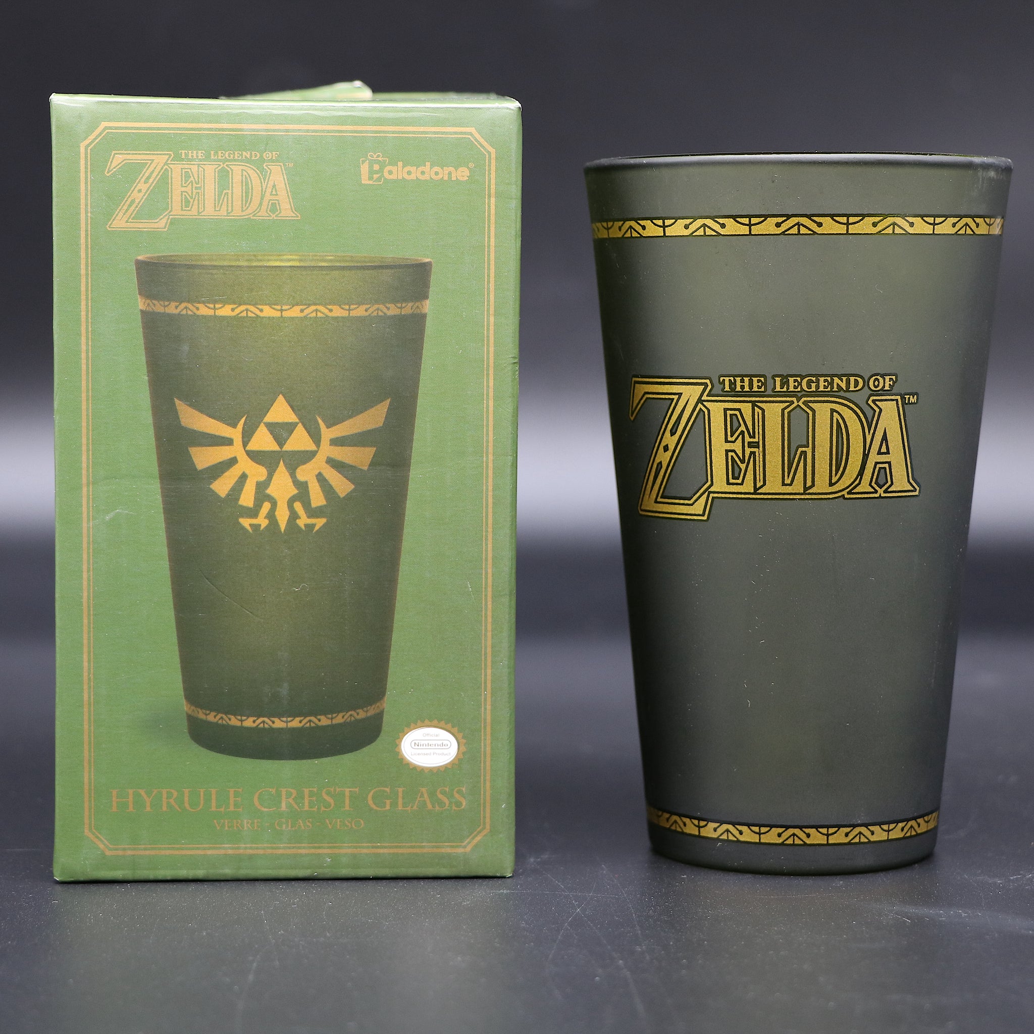 Legend Of Zelda Hyrule Crest Glass Mug Cup | Official Nintendo | Brand New Boxed