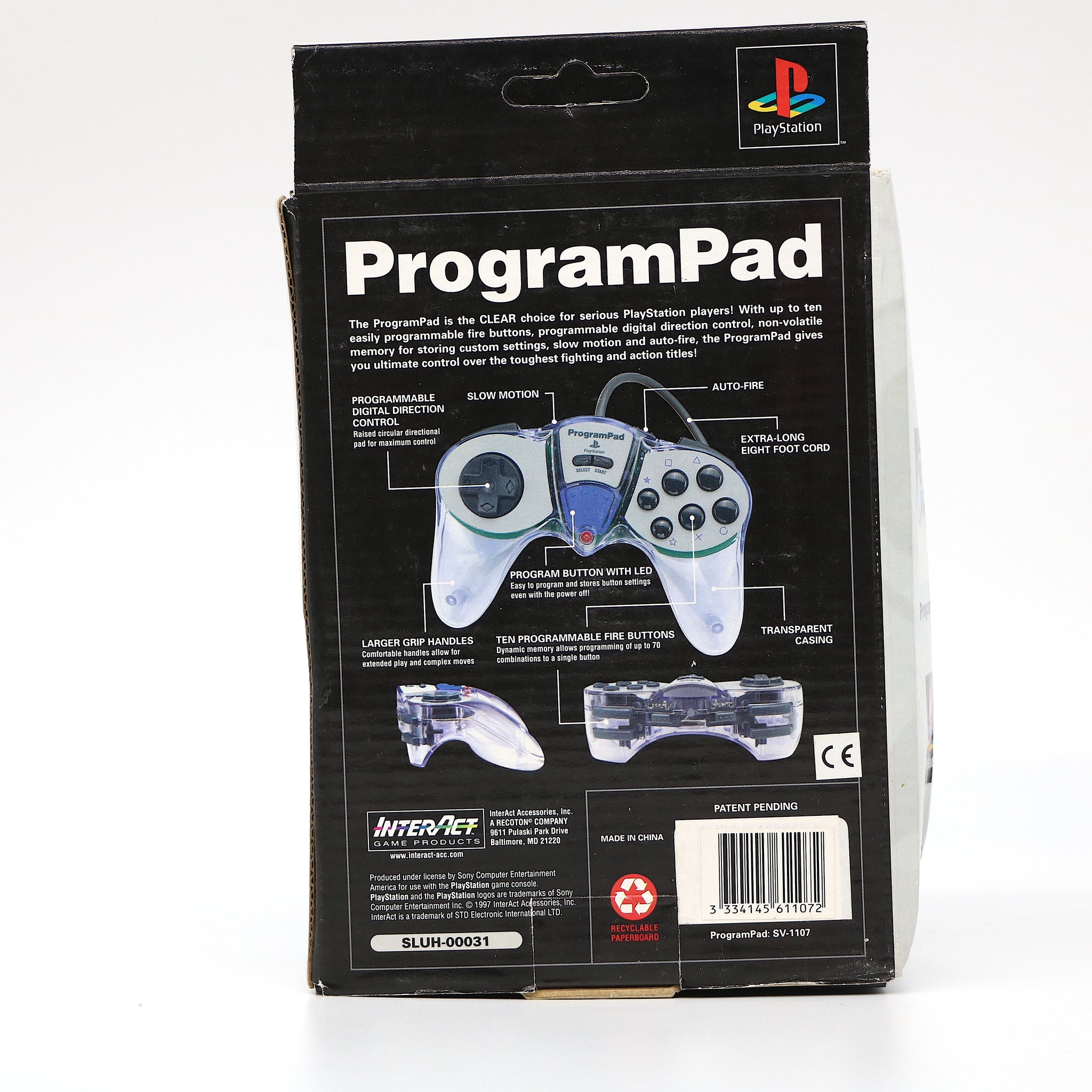Official Transparent ProgramPad Controller | For Sony PS1 | SLUH-00031