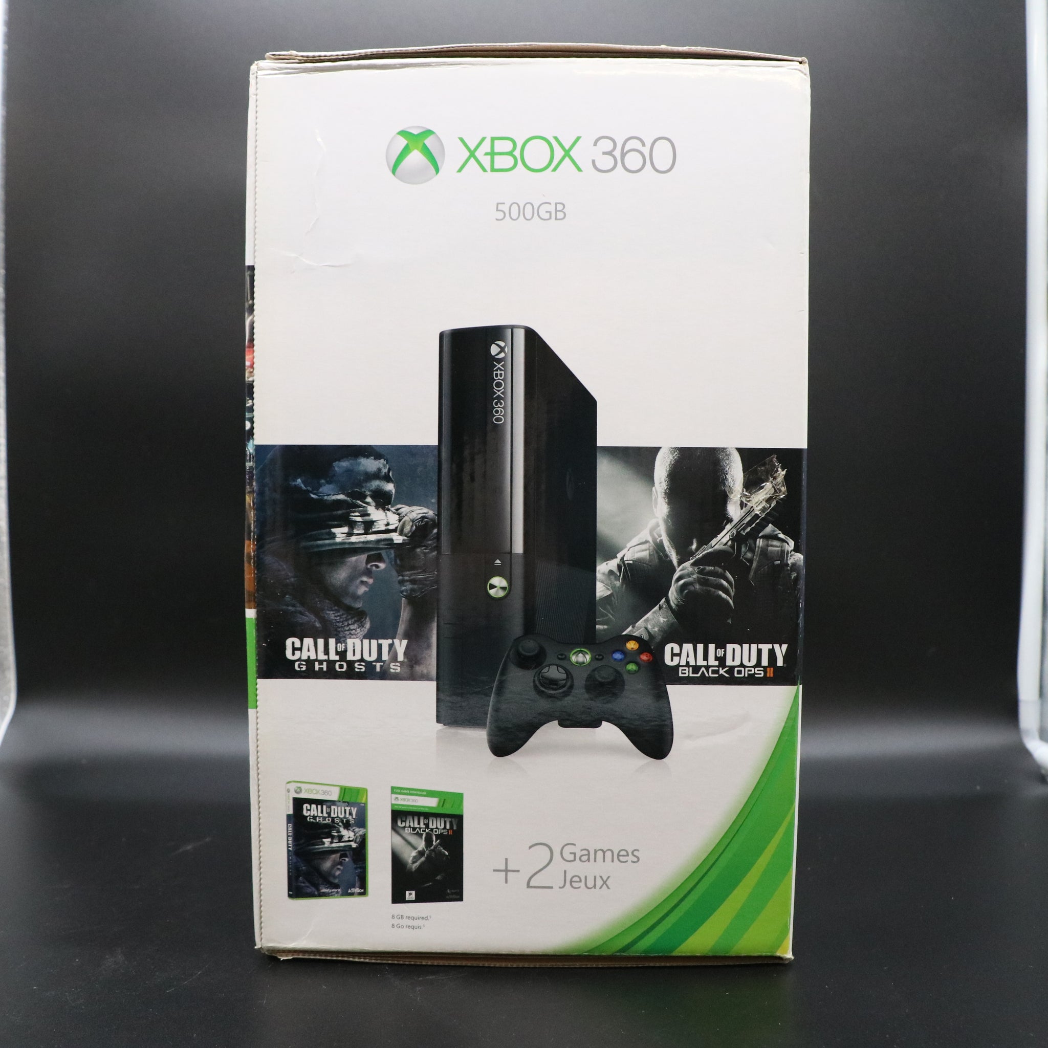 Microsoft Xbox 360 500GB Console - Stingray Model - COD Ghosts & Black Ops II