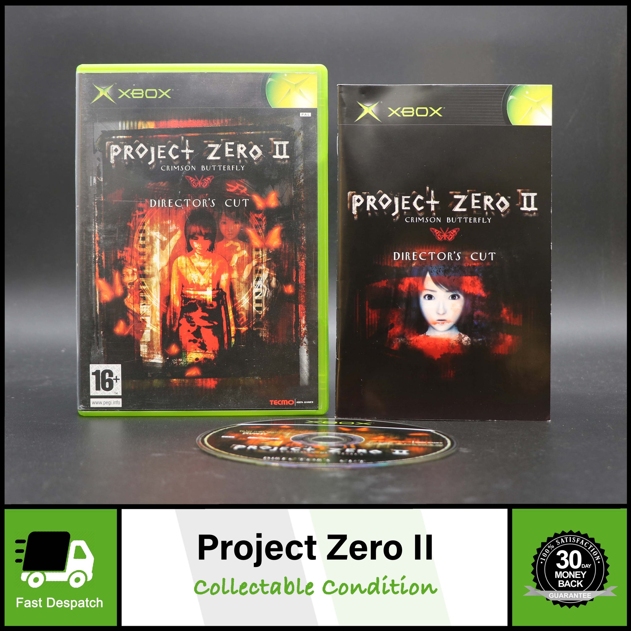 Project Zero II Crimson Butterfly Directors Cut Xbox Game Collectable Condition