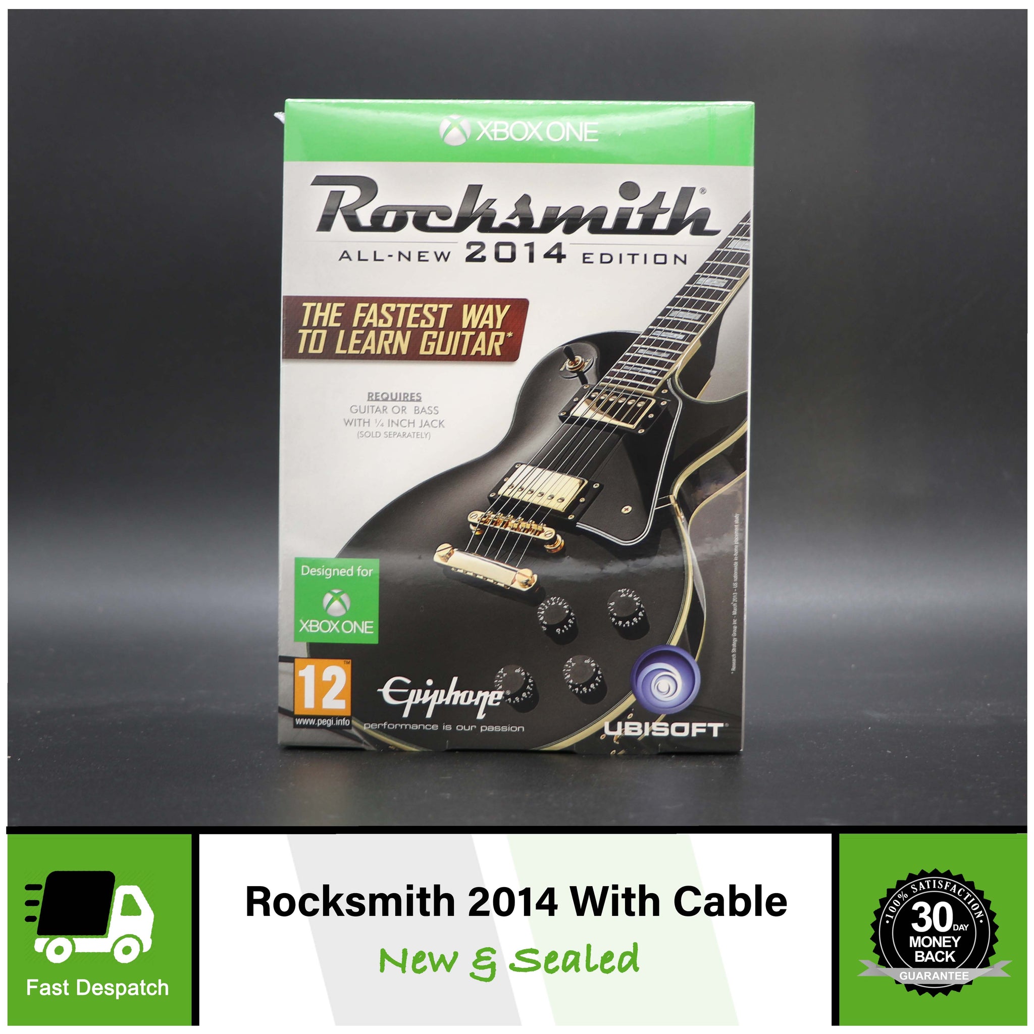 Rocksmith With Real Tone Cable | Microsoft Xbox ONE Game | All New 2014 Edition