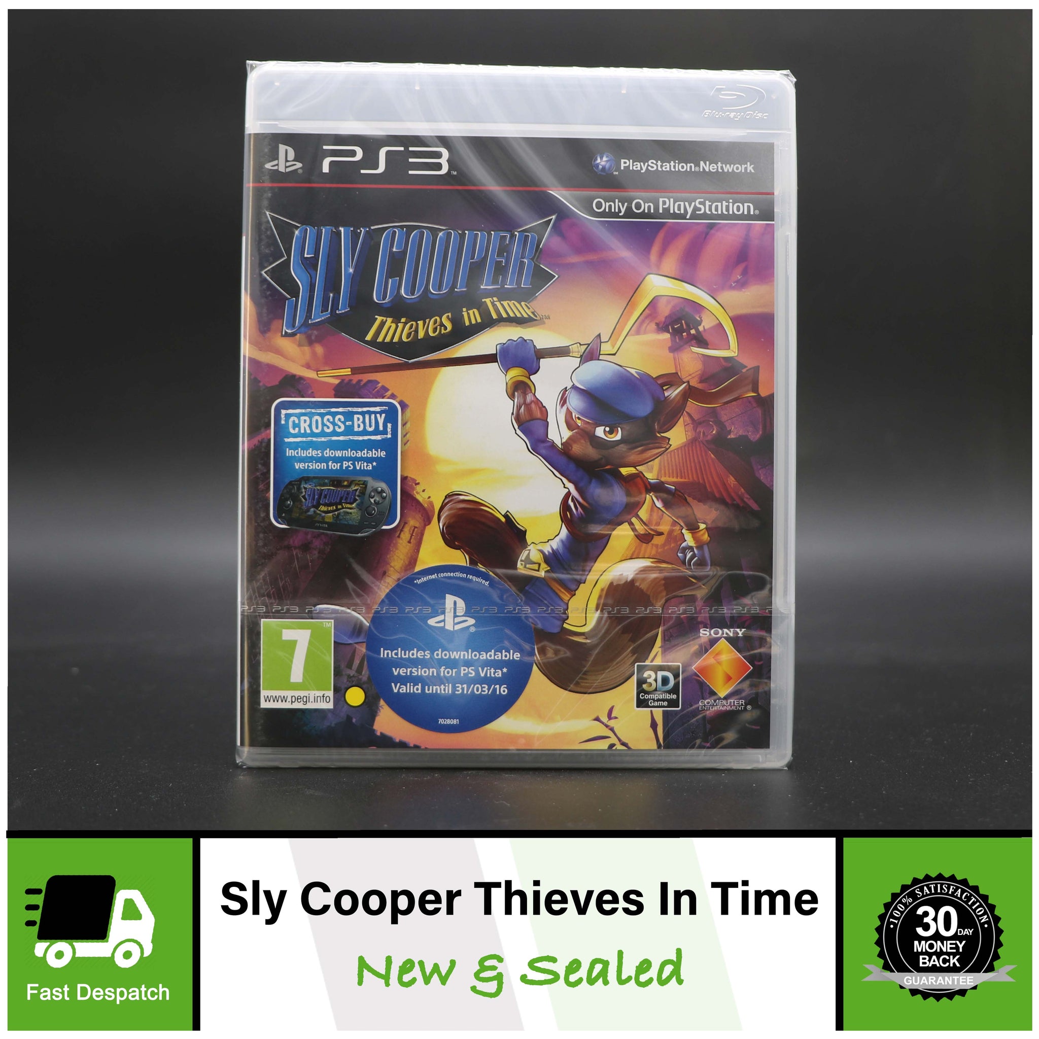 Sly Cooper: Thieves in Time (Sony PlayStation 3/PS3) Game CD+Case