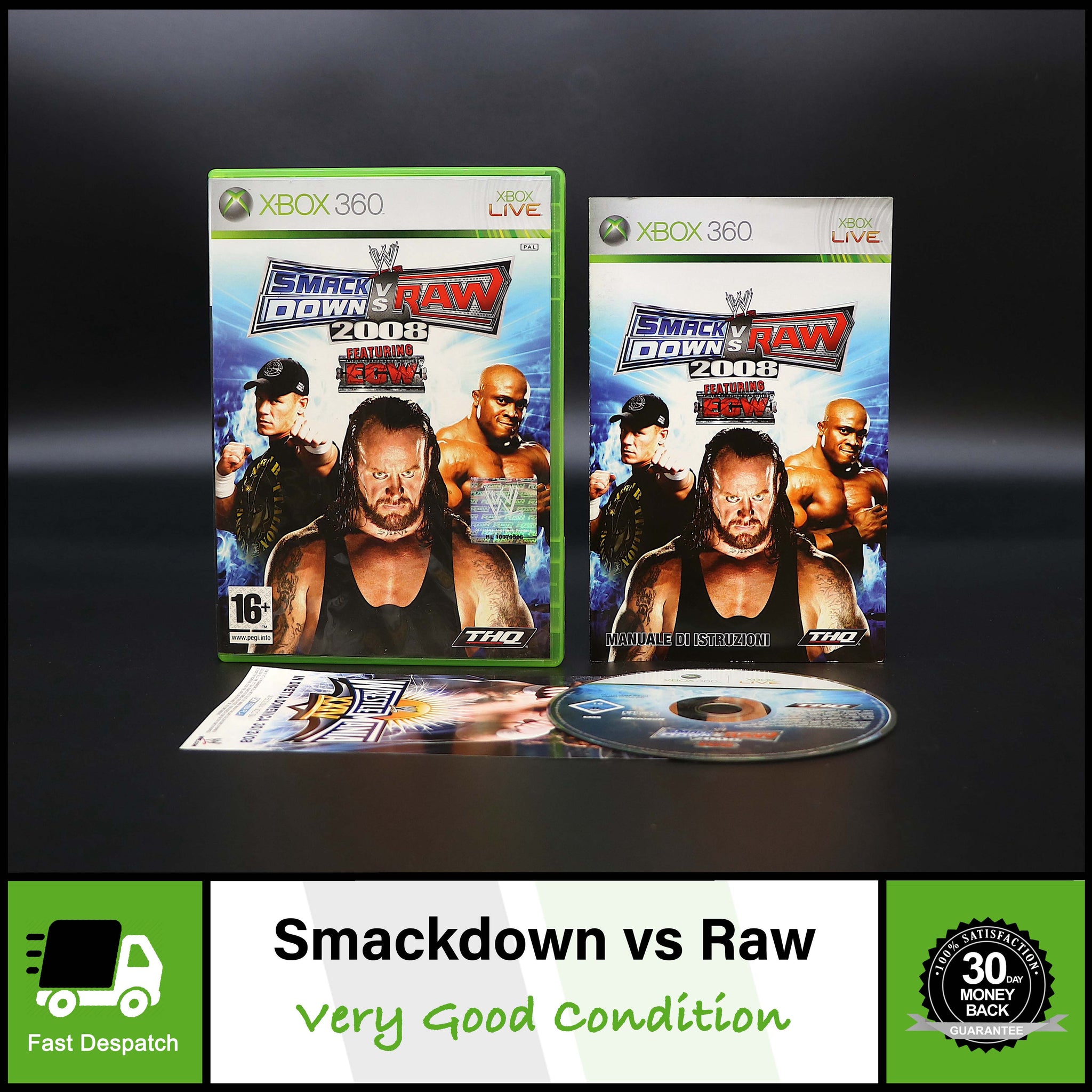 WWE Smackdown VS Raw 2008 | Wrestling | Microsoft Xbox 360 Game | VGC!!