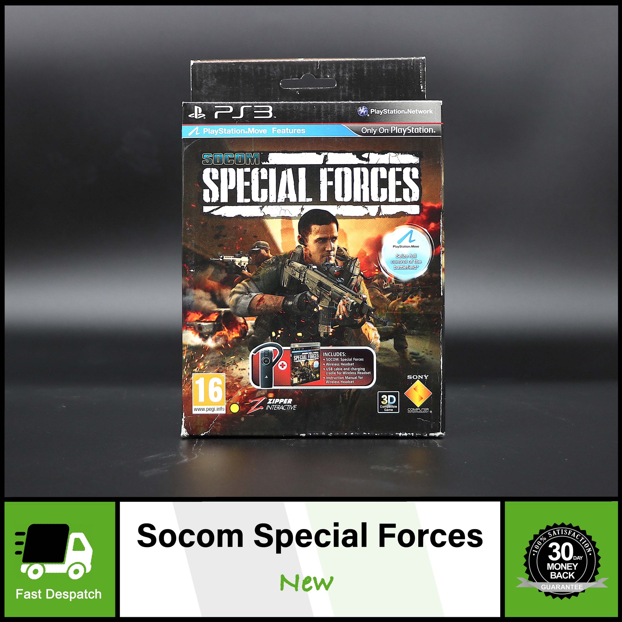 SOCOM Special Forces With Headset Bundle | Sony PS3 Game | New & Sealed
