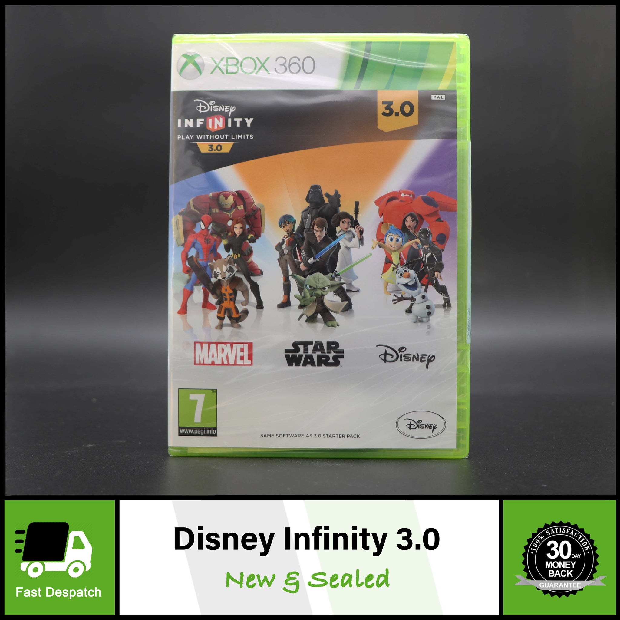Disney Infinity 3.0 Software | Microsoft Xbox 360 Game Disc | New & Sealed