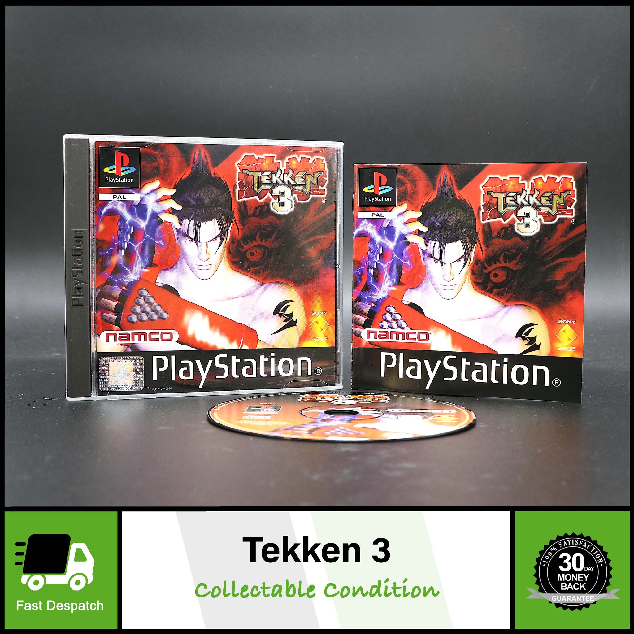 Tekken 3 | Black Label |PlayStation PS1 PSOne Game | Collectable Condition