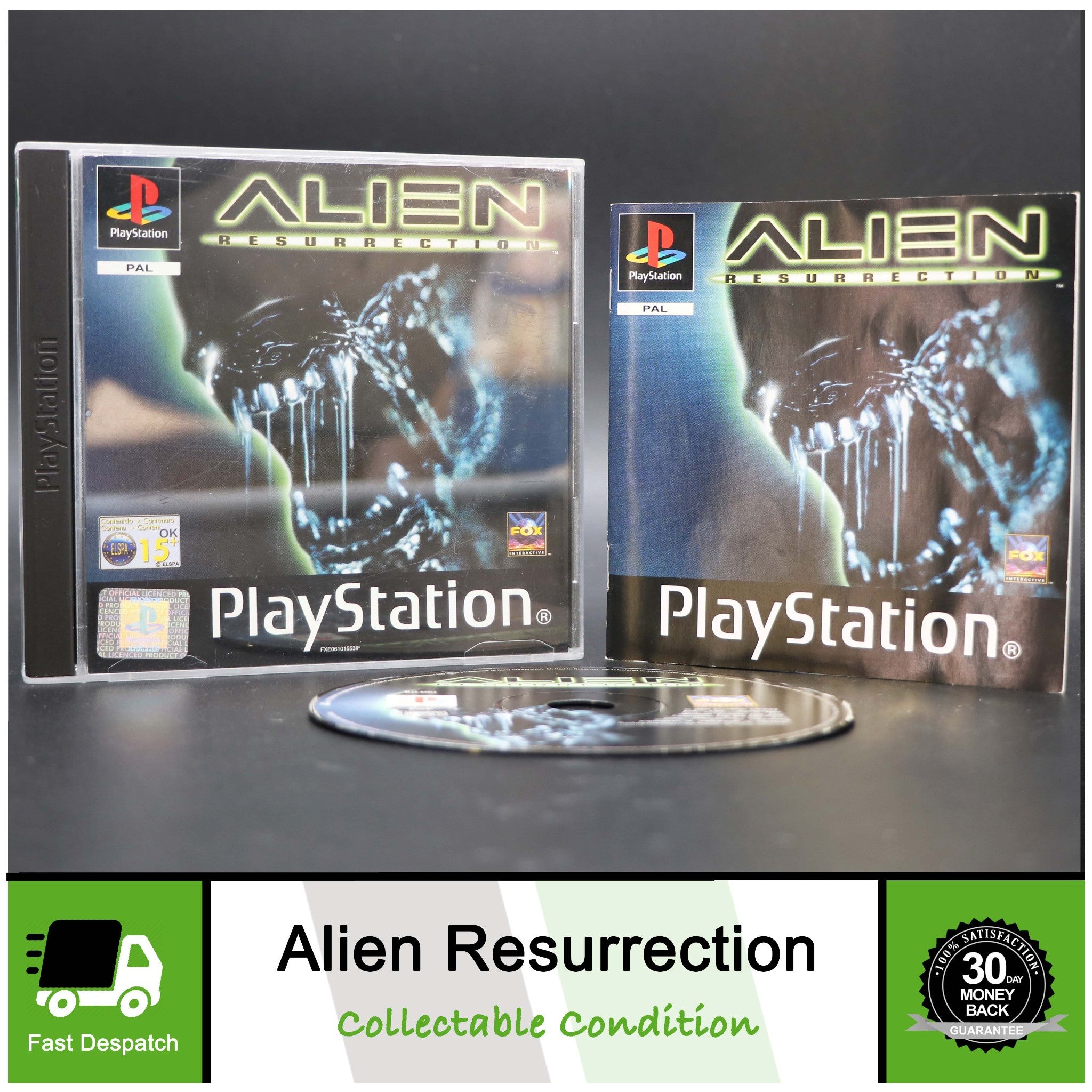 Alien Resurrection - Sony Playstation PSONE PS1 Game - Collectable Condition!