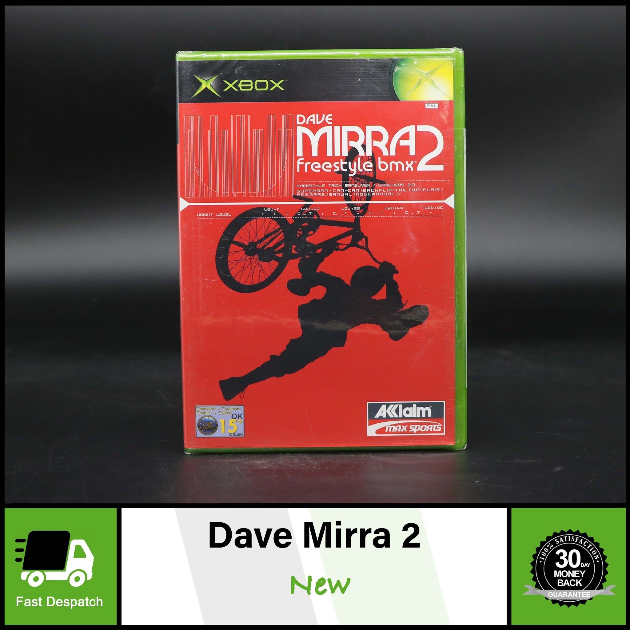 Dave Mirra Freestyle BMX 2 | Microsoft Original Xbox Game | New Sealed