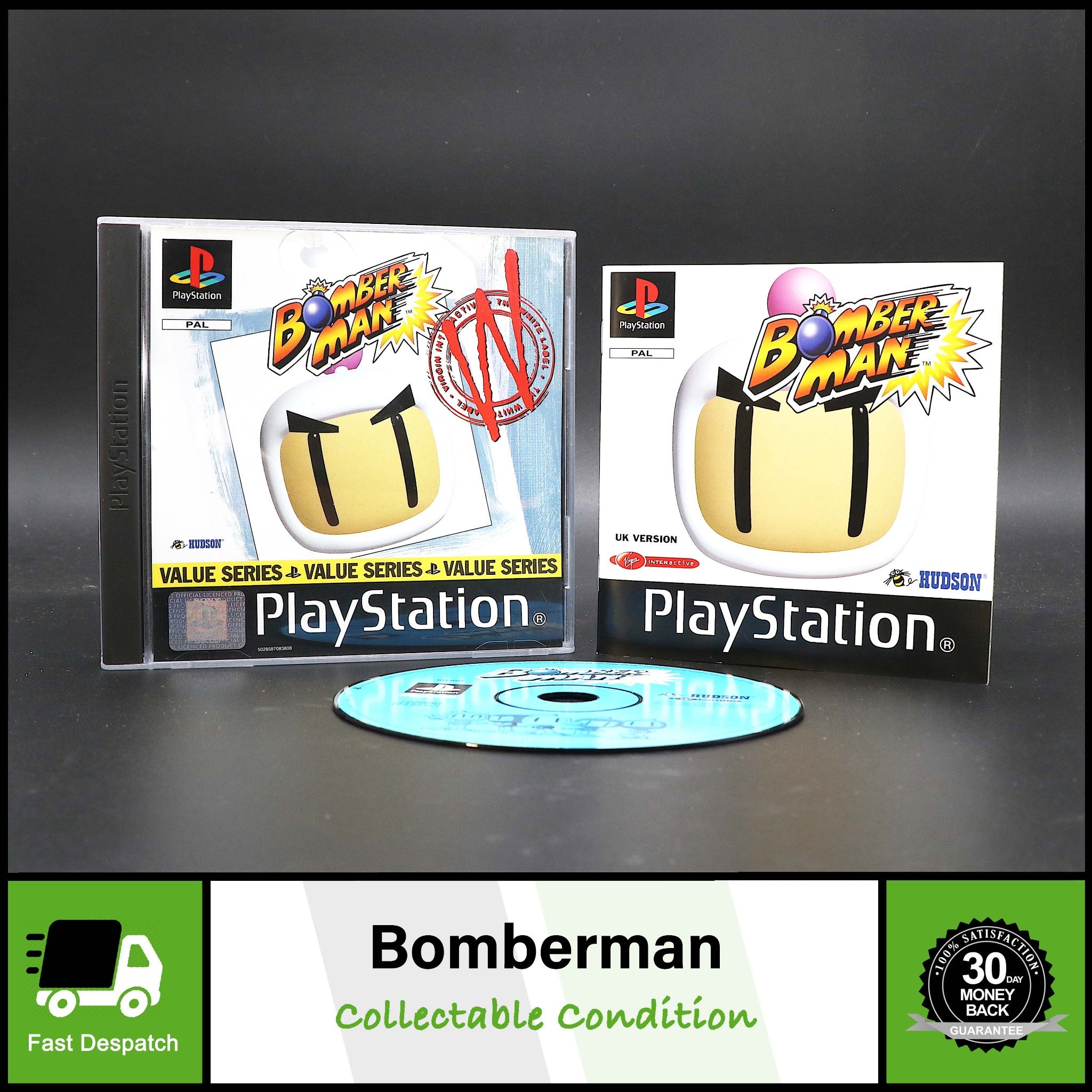 Bomberman - Sony Playstation PSONE PS1 Game - Collectable Condition!