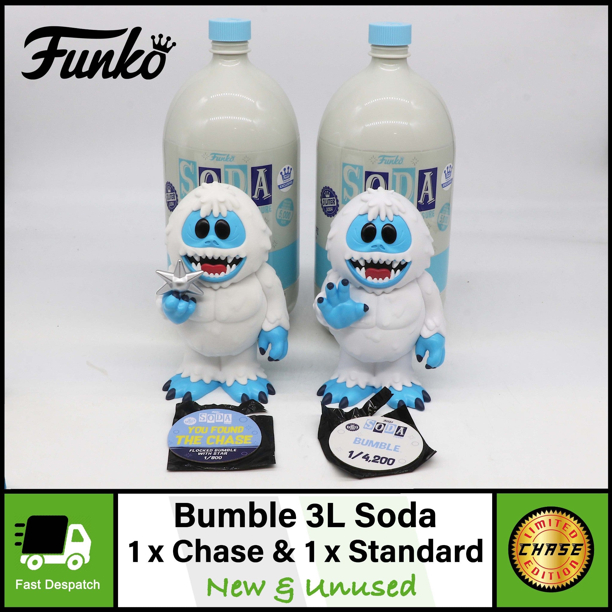 Funko Soda 3 Liter (3L) Bumble Vinyl Figures | 1 X Chase & 1 X Standard