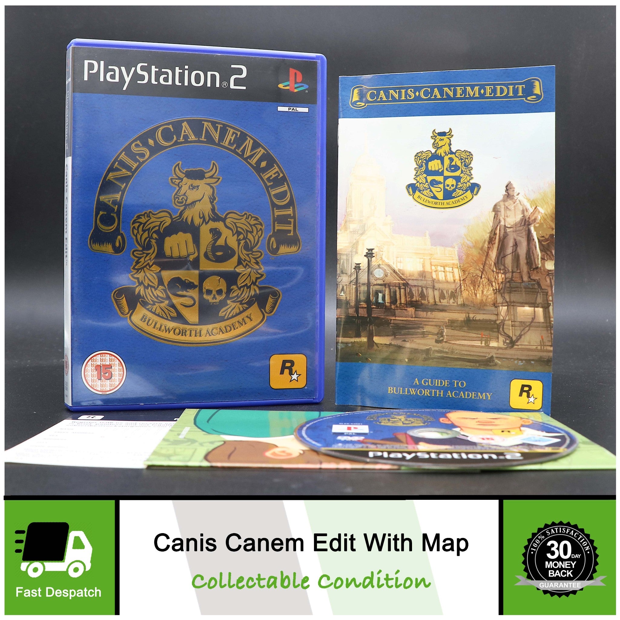 Canis Canem Edit Bullworth Academy Bully | PS2 Game Map | Collectable Condition