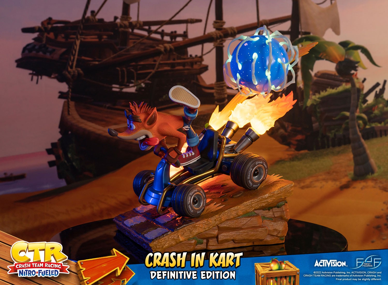 CTR Nitro-Fueled Crash In Kart Definitive Edition | First4Figures | Resin Figure
