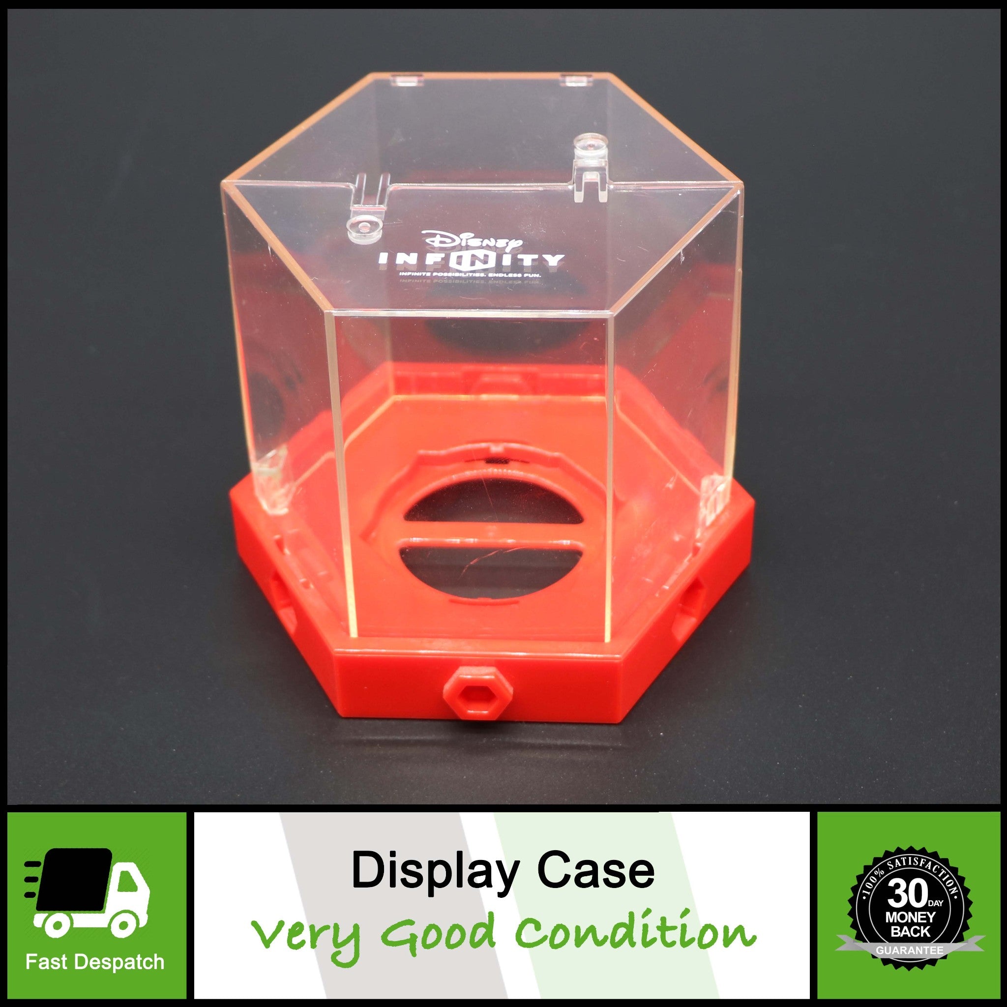 3 x Disney Infinity Figure Clear Perspex Plastic Display Case Cases 1.0 2.0 3.0