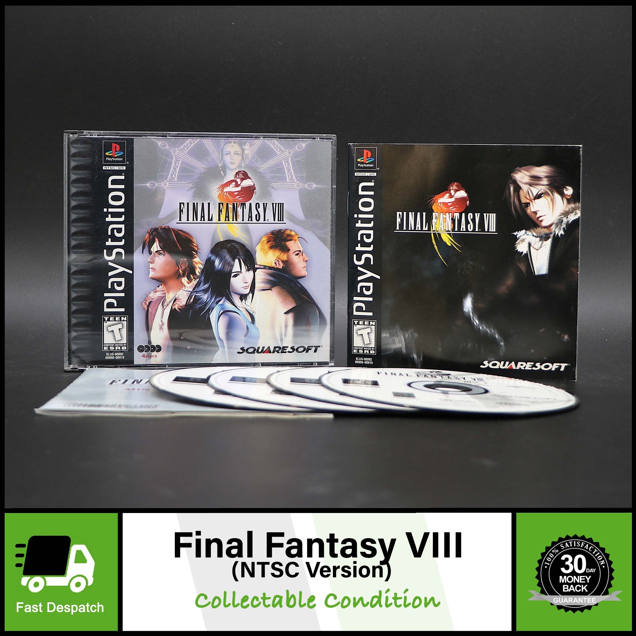 Final Fantasy VIII (8) | Sony PS1 Game | NTSC Version | Collectable Condition!