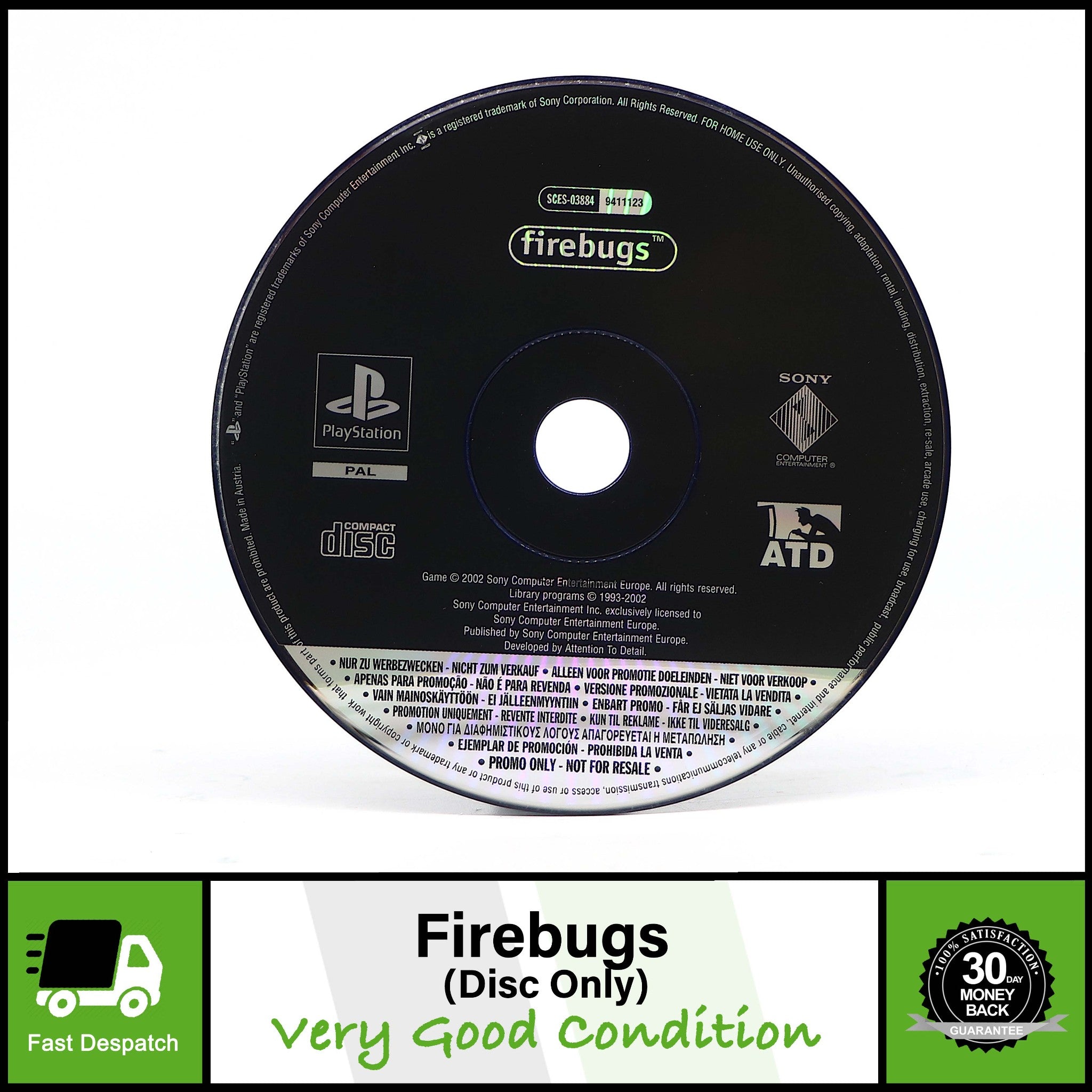 Firebugs | Sony PS1 Game | Promo Version | Very Good Condition!