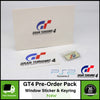 Gran Turismo 4 (GT4) Pre-order Pack Kit Window Sticker & Keyring | Sony PS2 Game