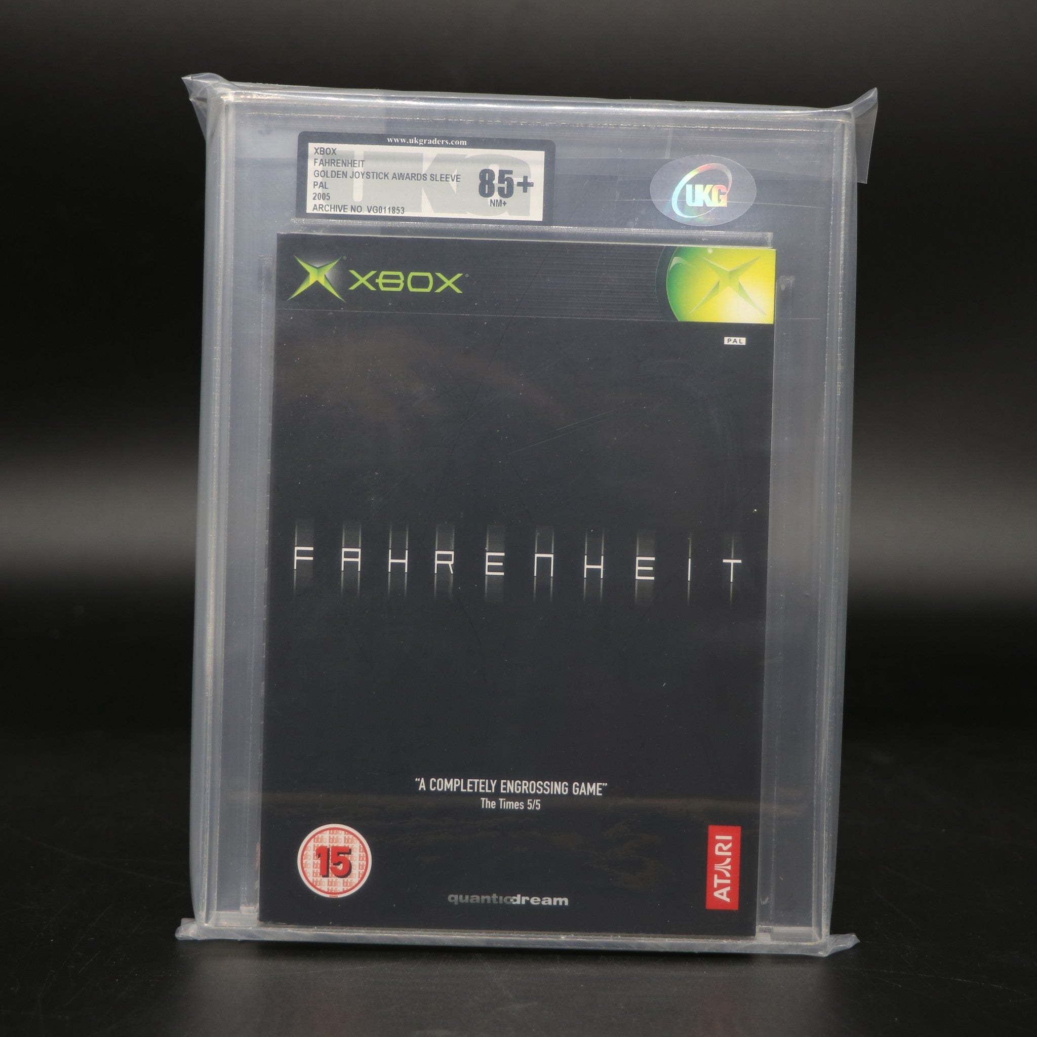 Fahrenheit | Awards Sleeve Variant | Original Xbox Game | UKG Graded 85+ NM