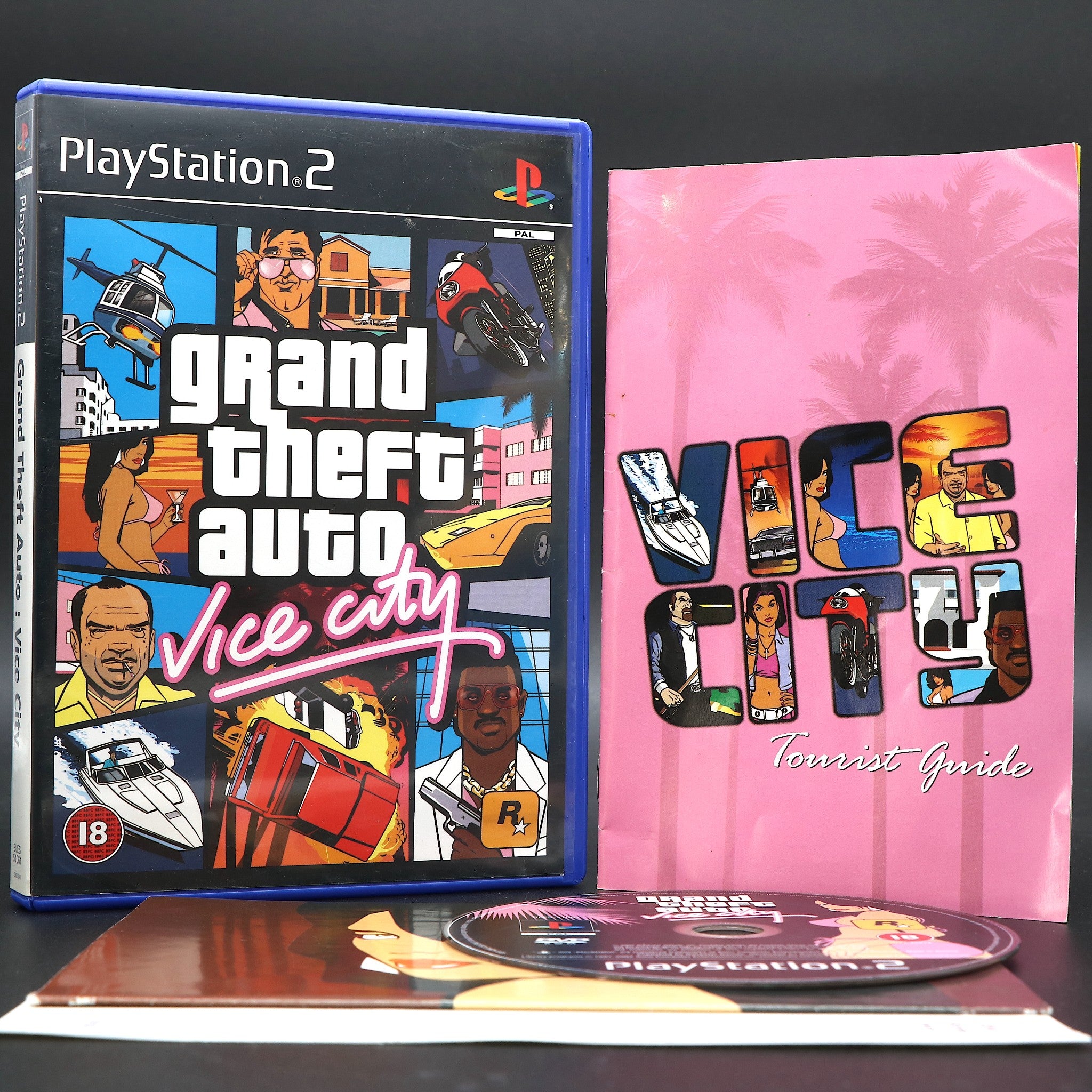 Grand Theft Auto Vice City (GTA) With Map | Sony PS2 Game | VGC!