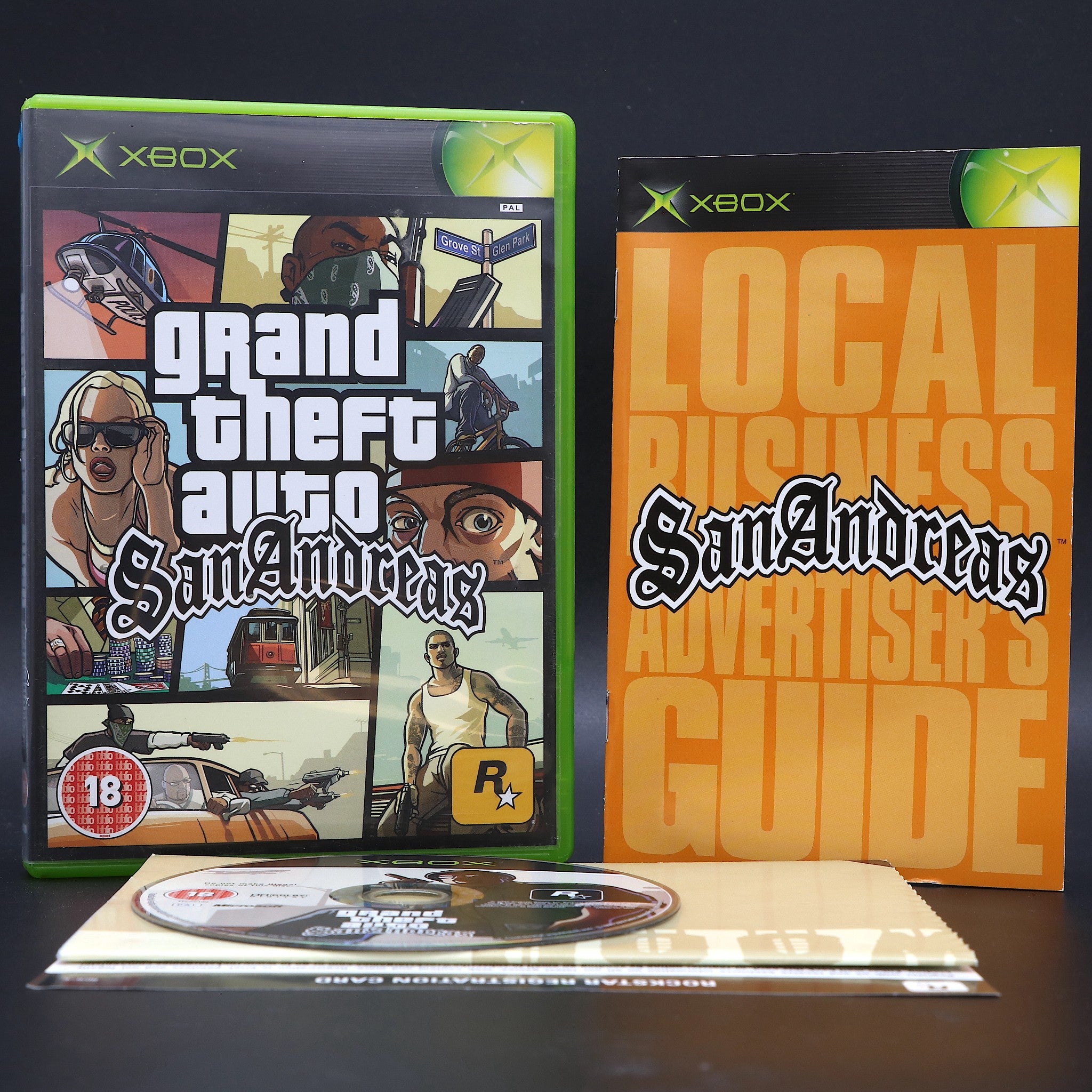 Grand Theft Auto San Andreas | Xbox Game With Map | VGC