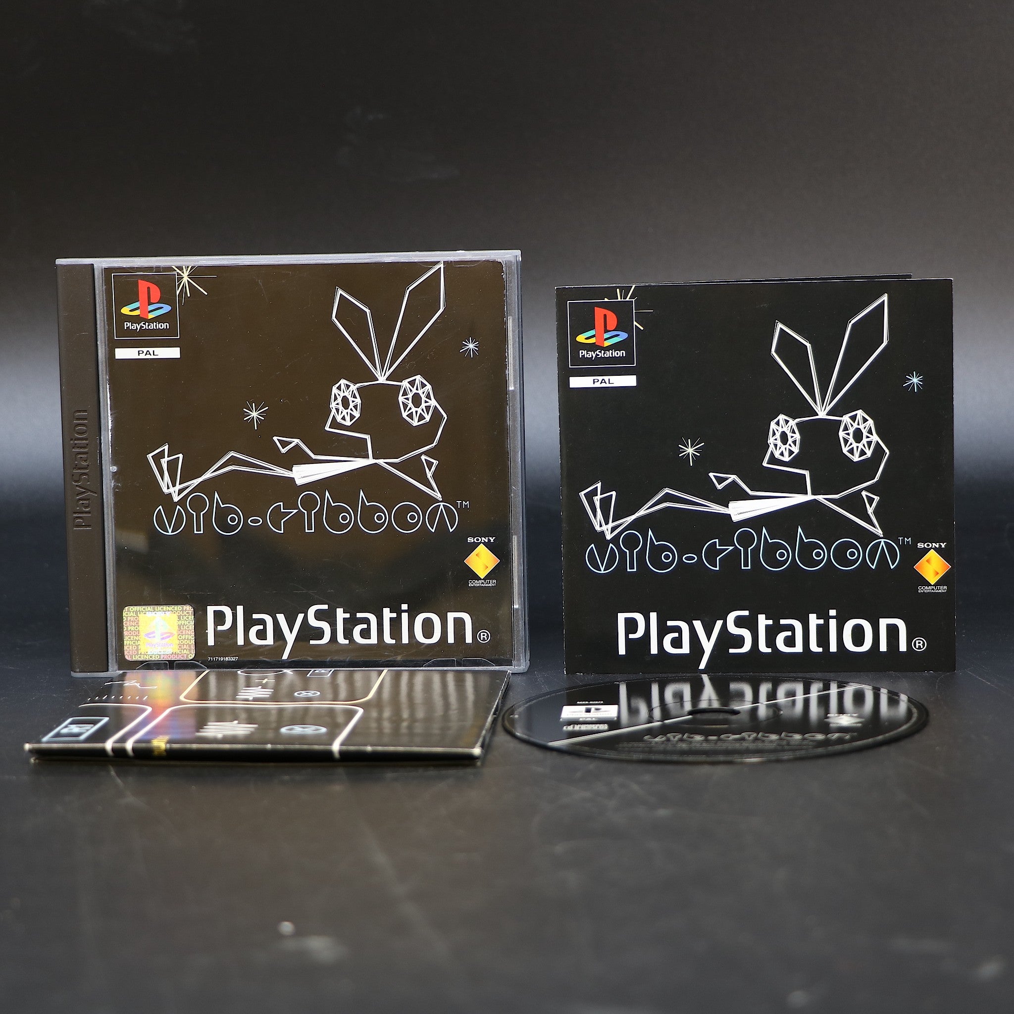 Vib Ribbon With Poster | Sony Playstation PS1 Game | Collectable Condition!