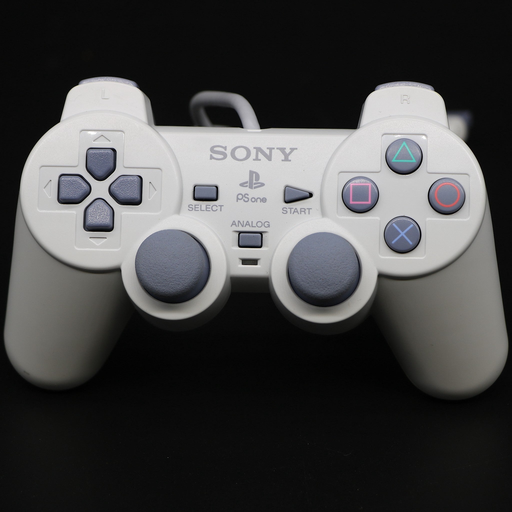 Official Sony Dualshock Light Grey White PS1 PlayStation Controller - SCPH-1200