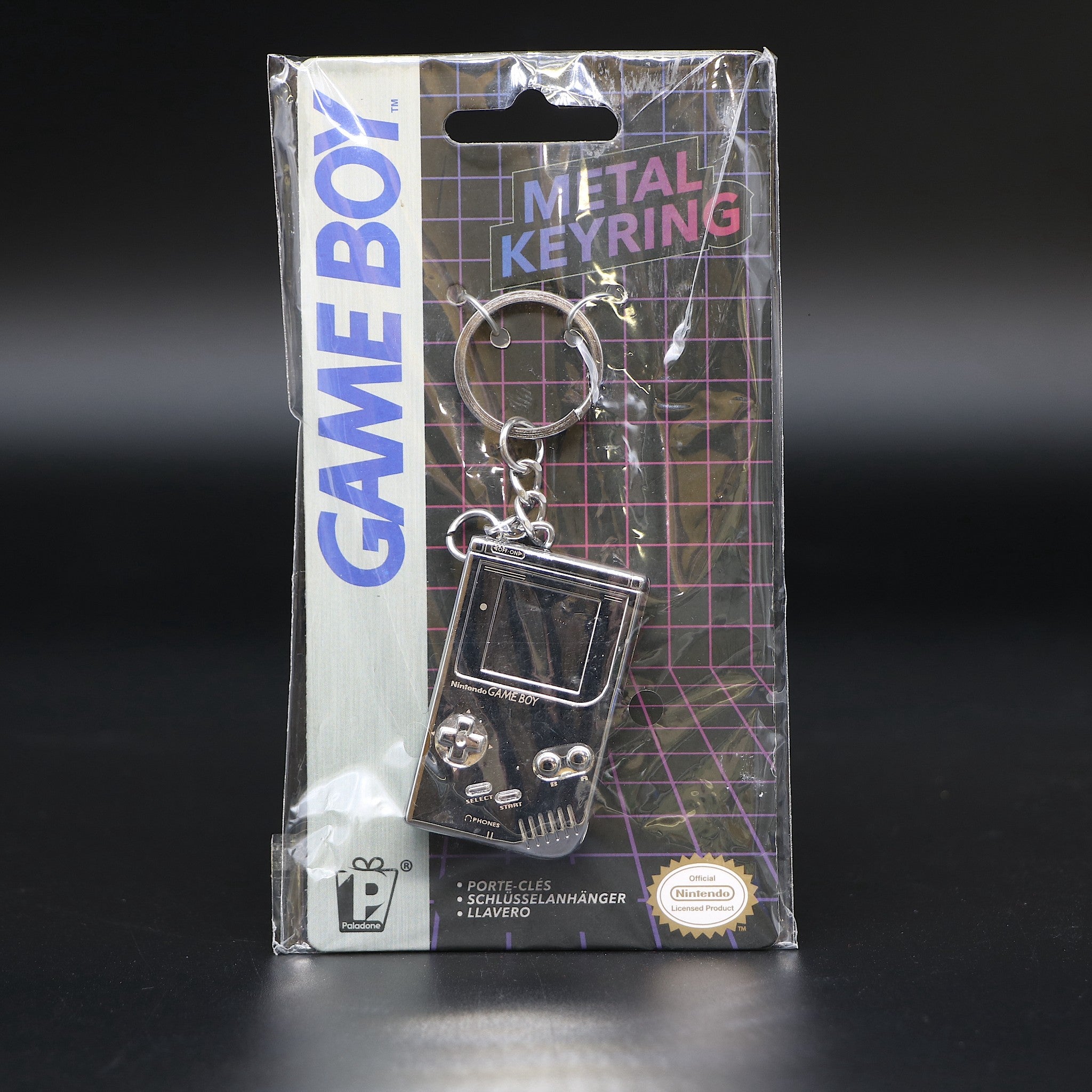 Gameboy Metal Keyring Keychain | Nintendo Console Game | Xmas Gift Stocking