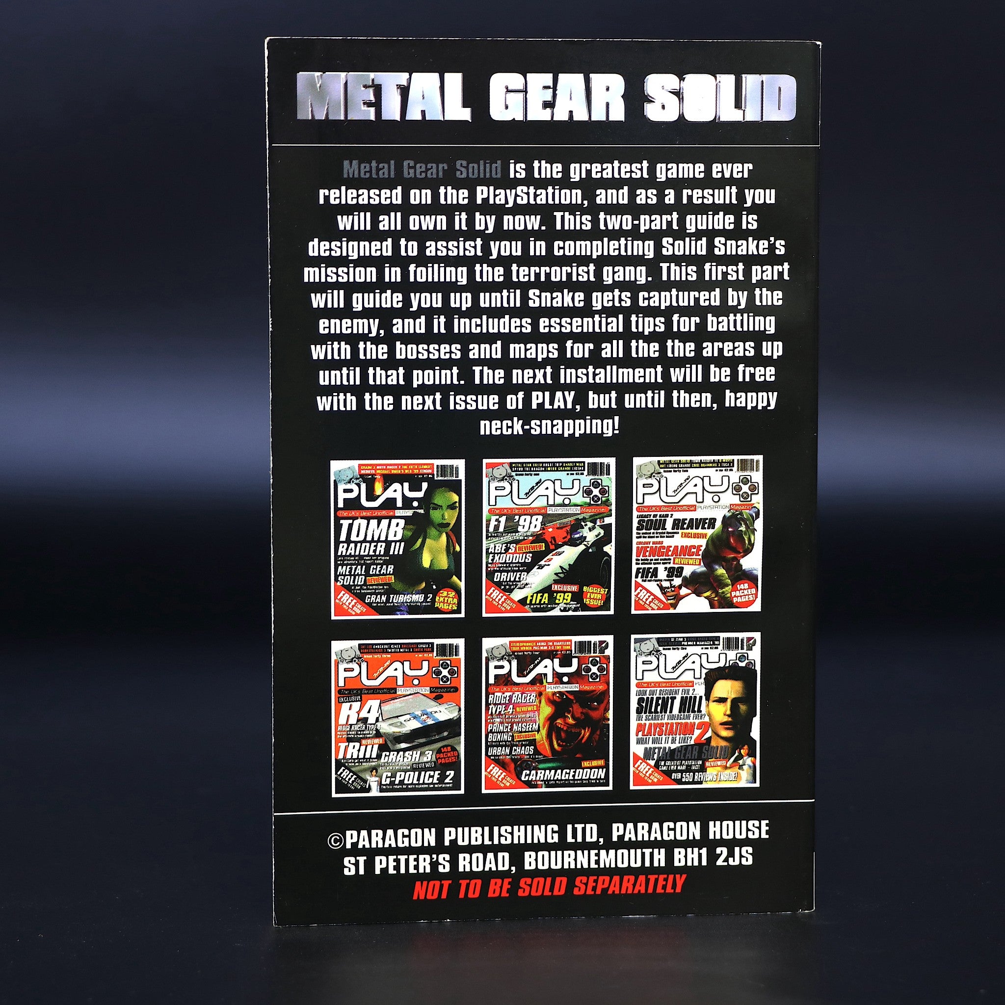 Metal Gear Solid Play Magazine Solution Walkthrough Mini Guide For PS1 Game