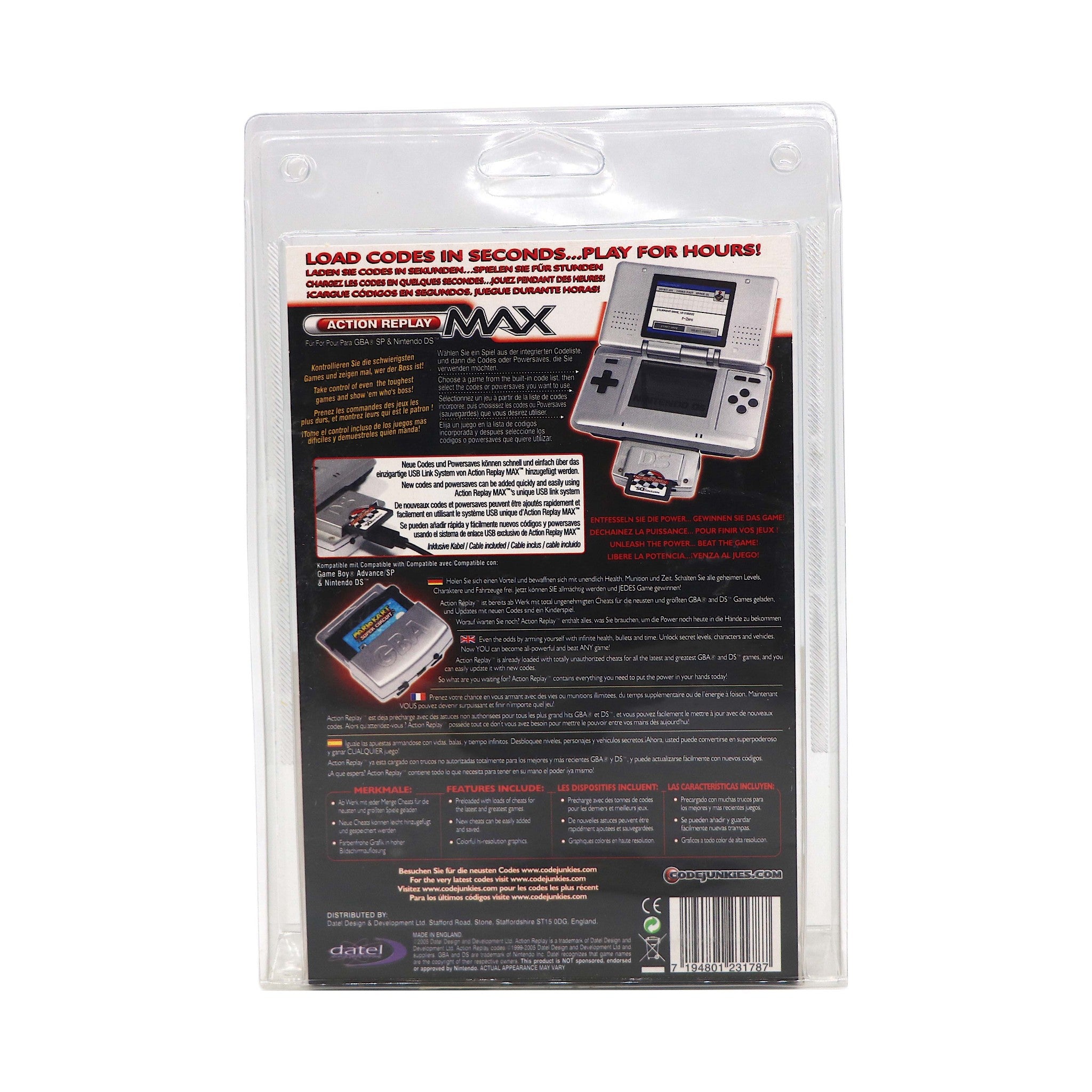 Action Replay Max Duo for Nintendo Game Boy Advance GBA | DS Lite