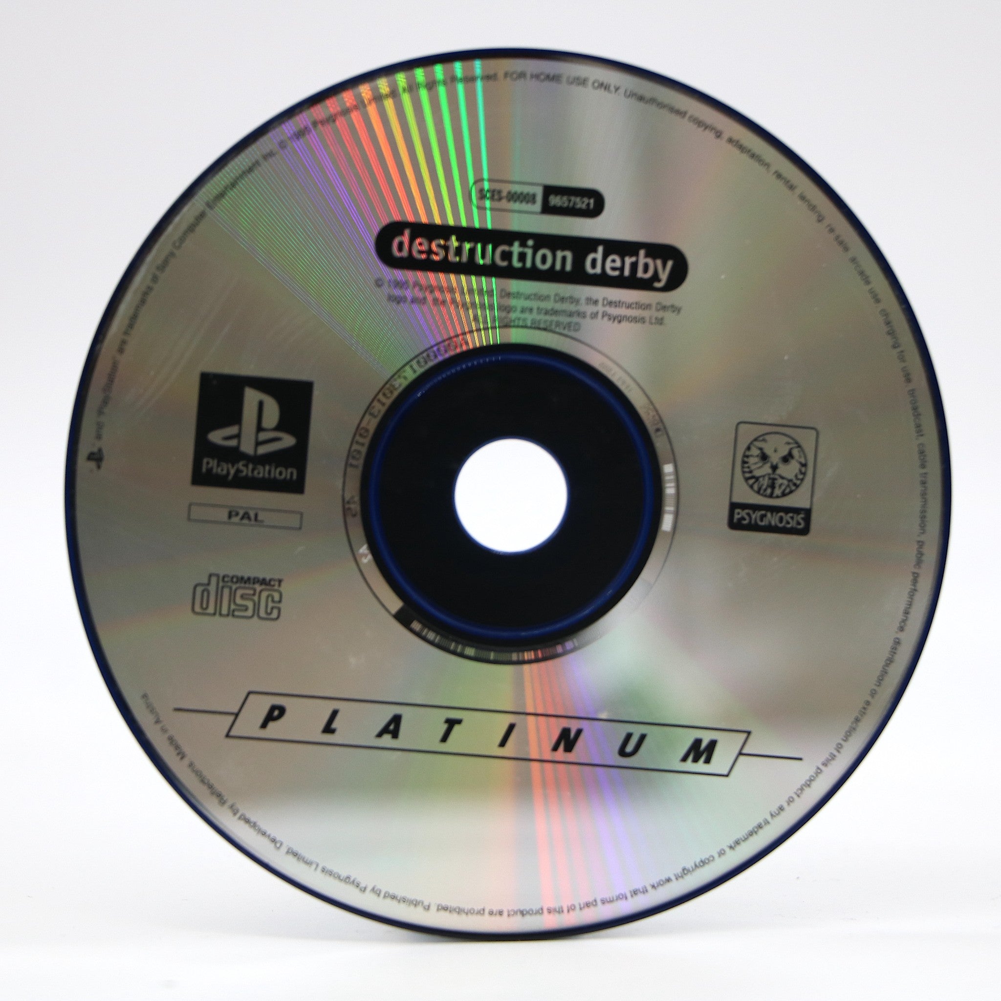 Destruction Derby | Platinum | Sony Playstation PSONE PS1 Game | Disc Only