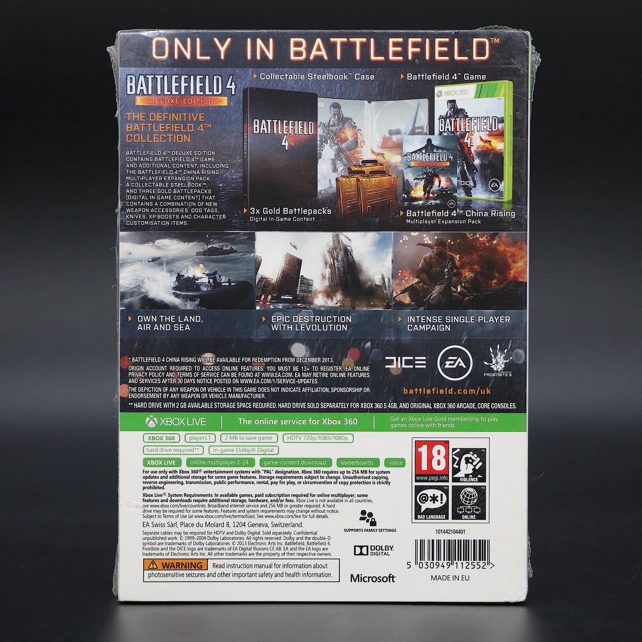 Battlefield 4 | Microsoft Xbox 360 Game | Deluxe Edition | New & Sealed