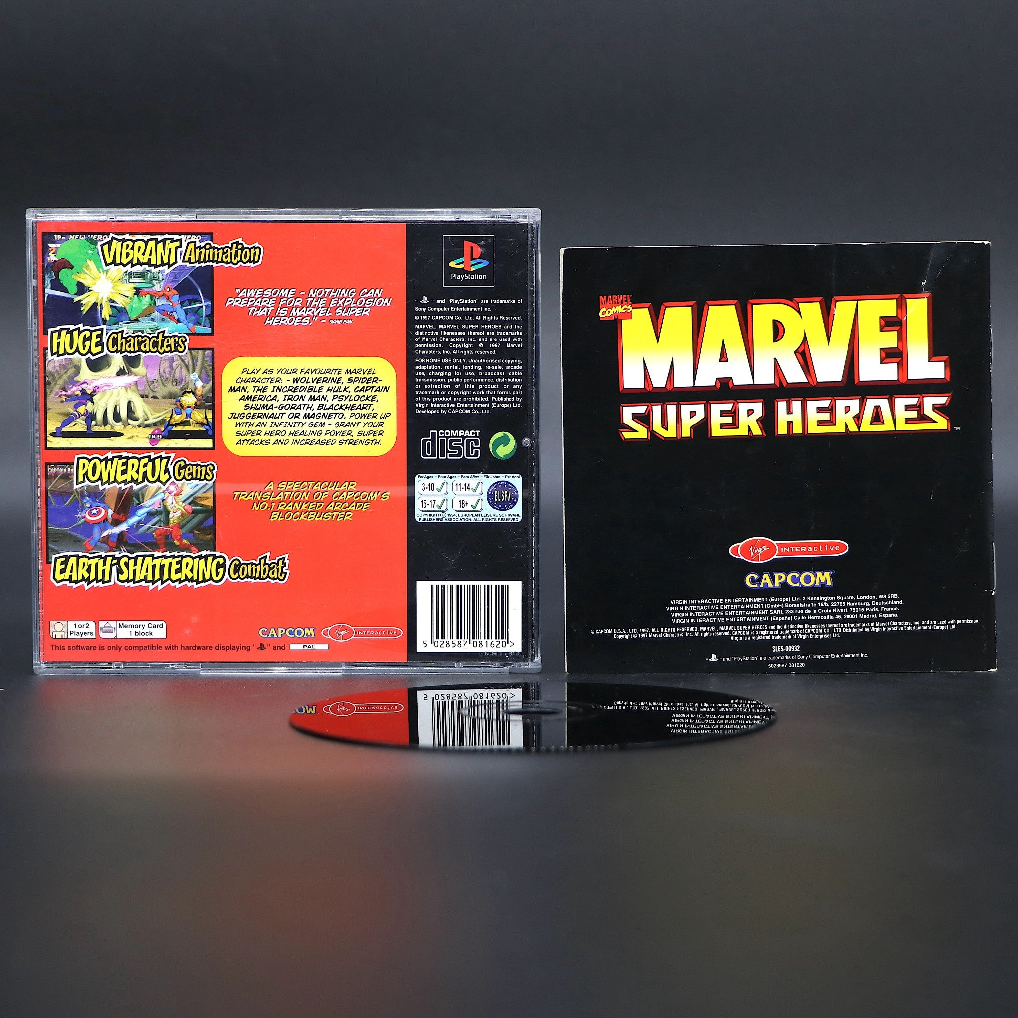Marvel Super Heroes | Sony PS1 Playstation PSOne Game | VGC