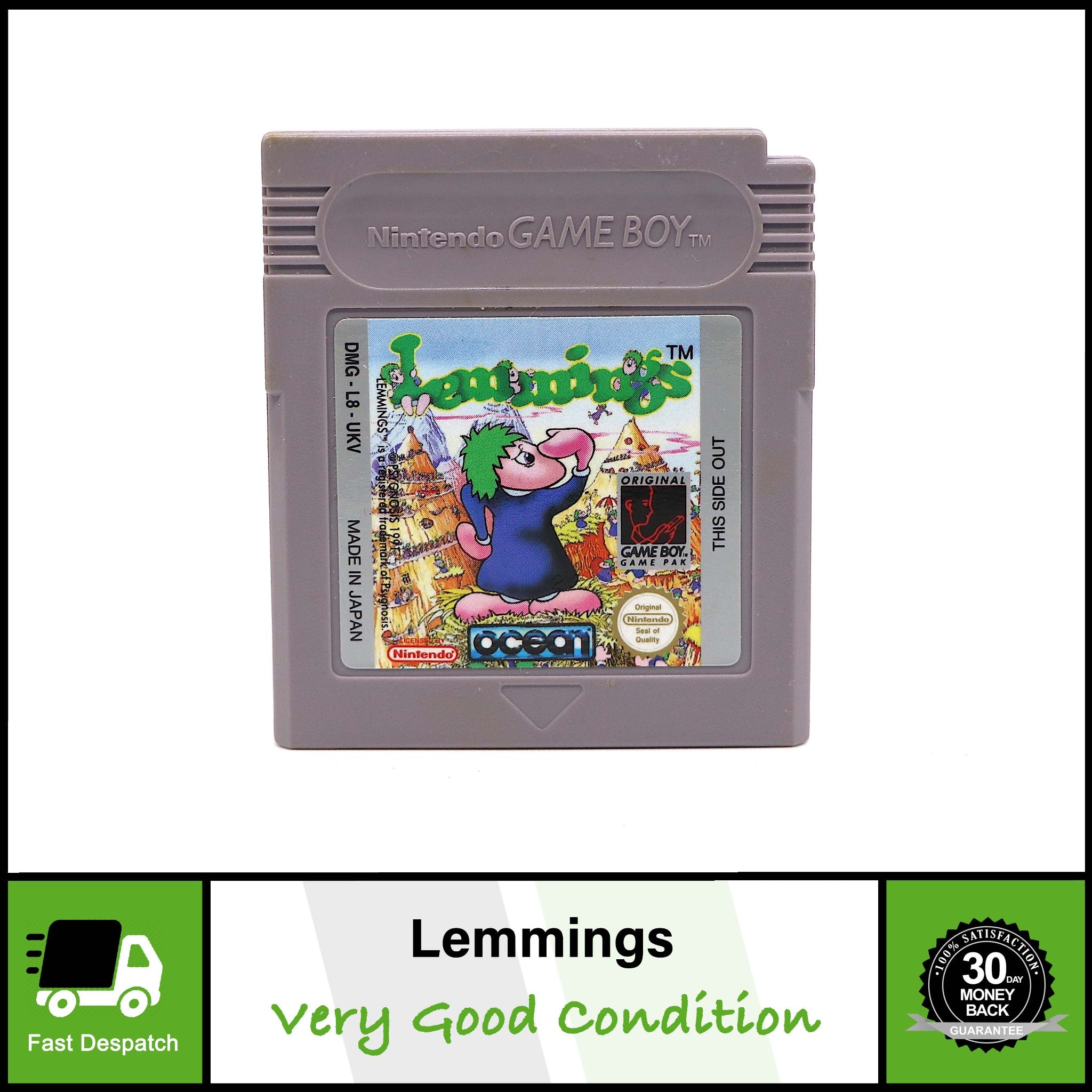 Lemmings | Nintendo Gameboy Game | Cartridge Cart Only UKV