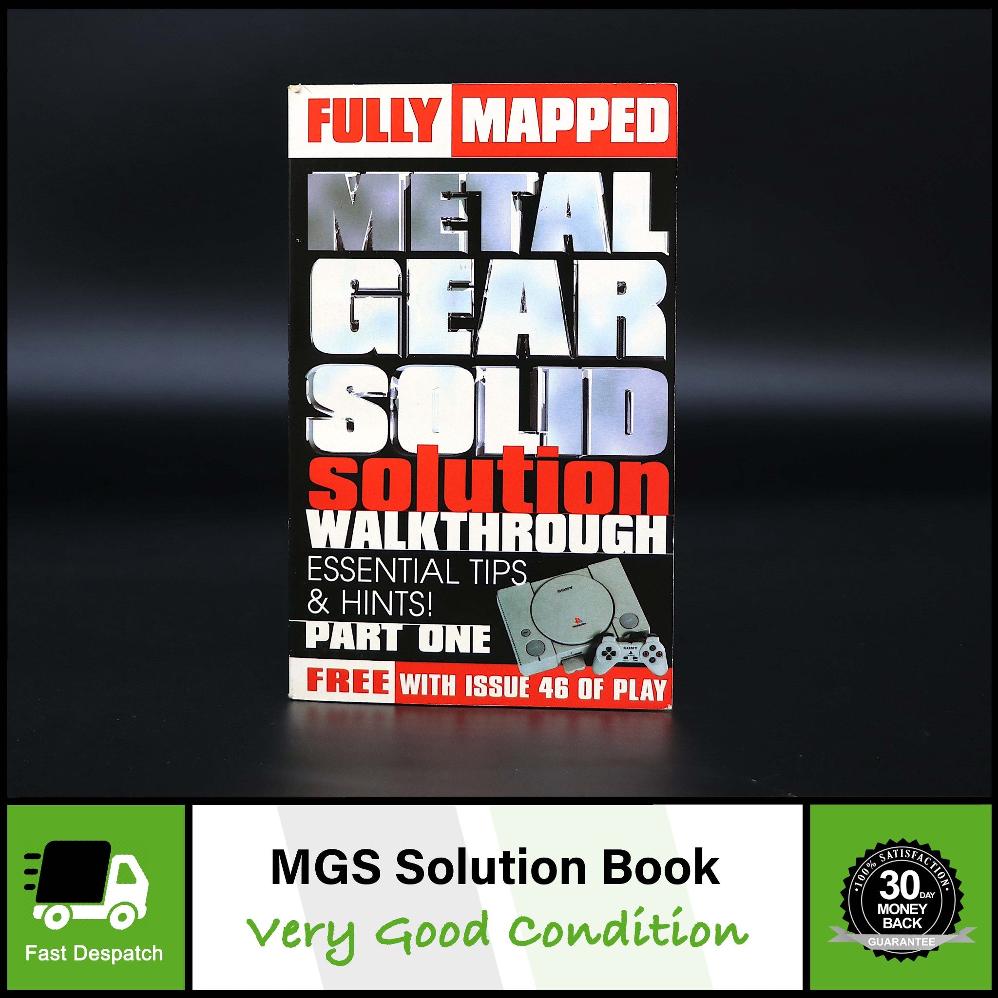 Metal Gear Solid Play Magazine Solution Walkthrough Mini Guide For PS1 Game