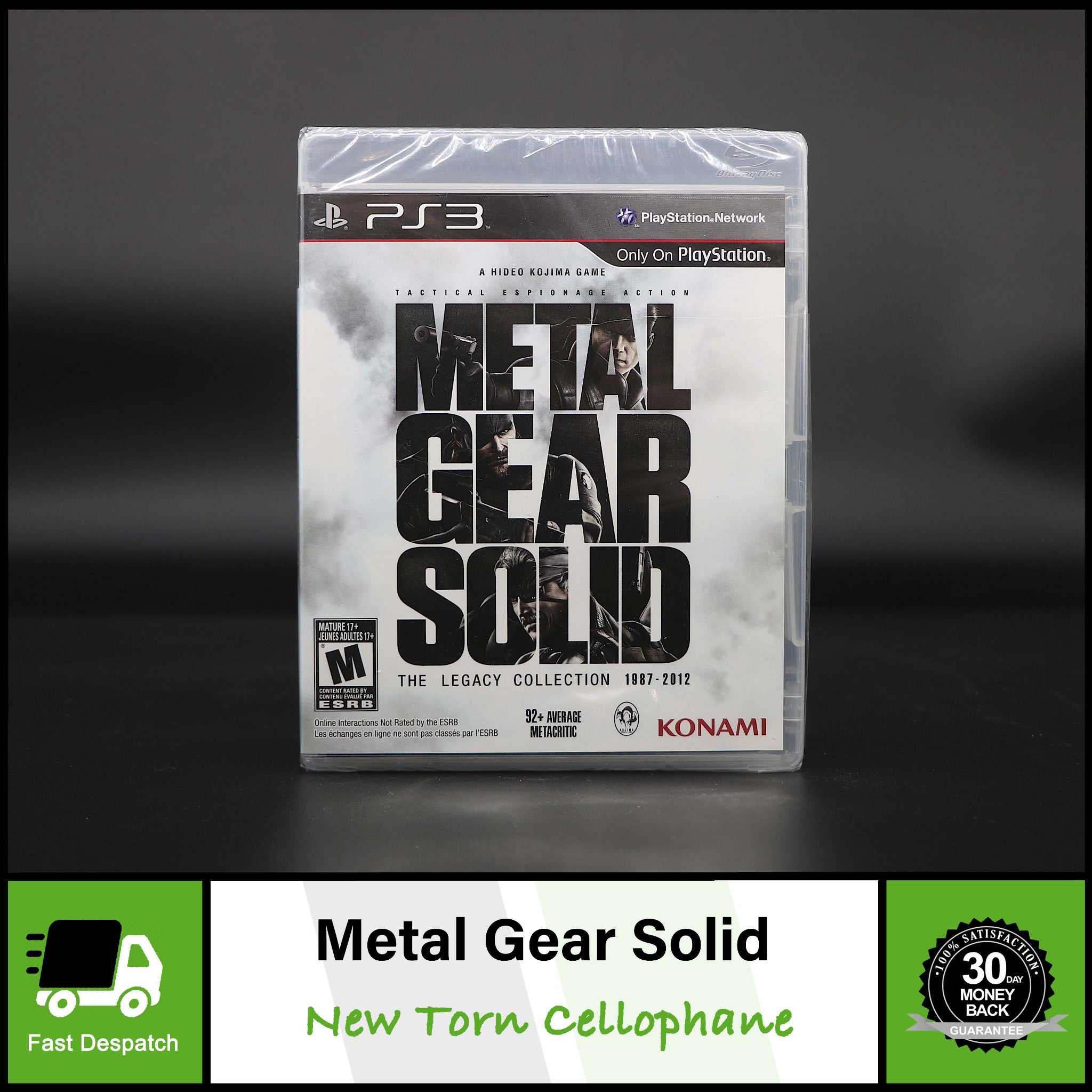 Metal Gear Solid The Legacy Collection | Sony PS3 Game | New Torn Cellophane