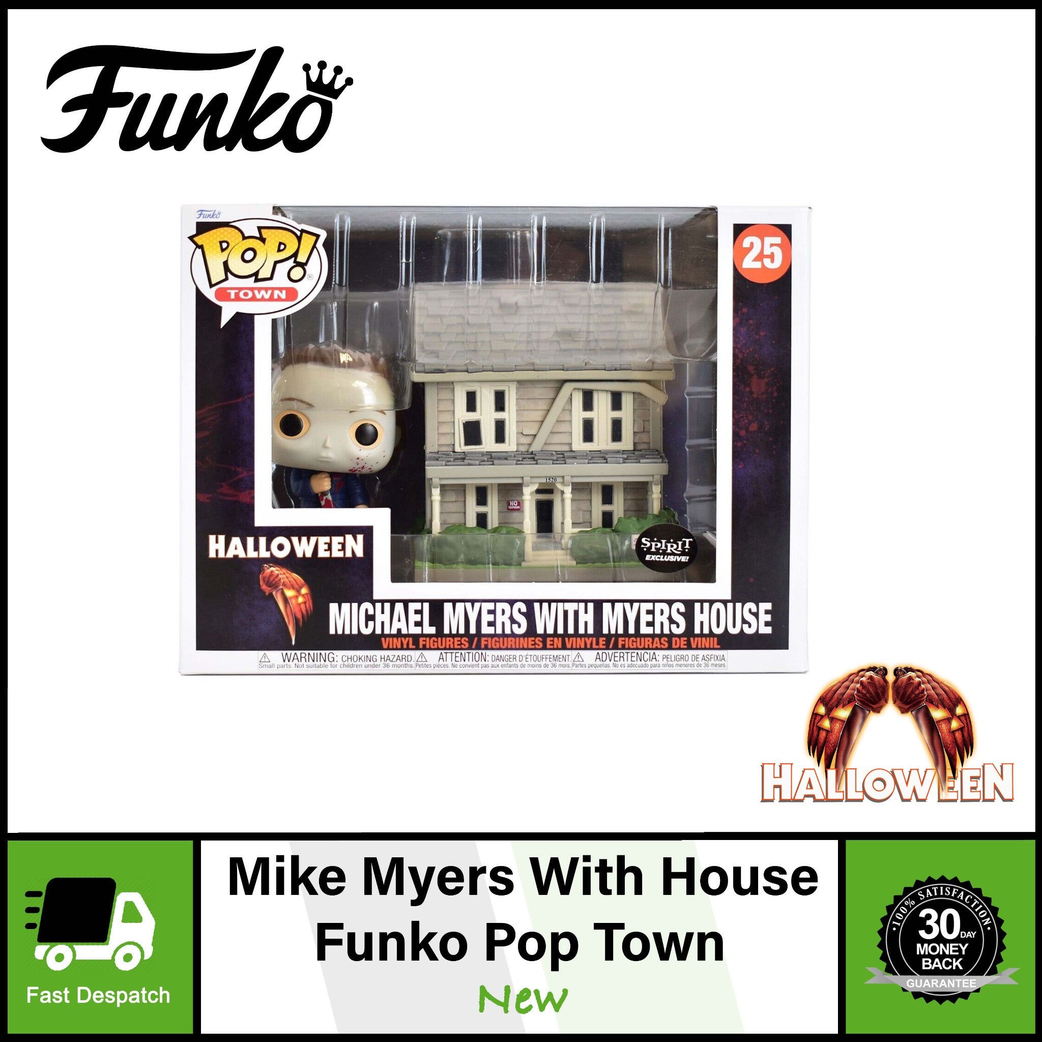 Funko Pop | Town Halloween | Michael Myers with Myers House Exclusive Figure #25